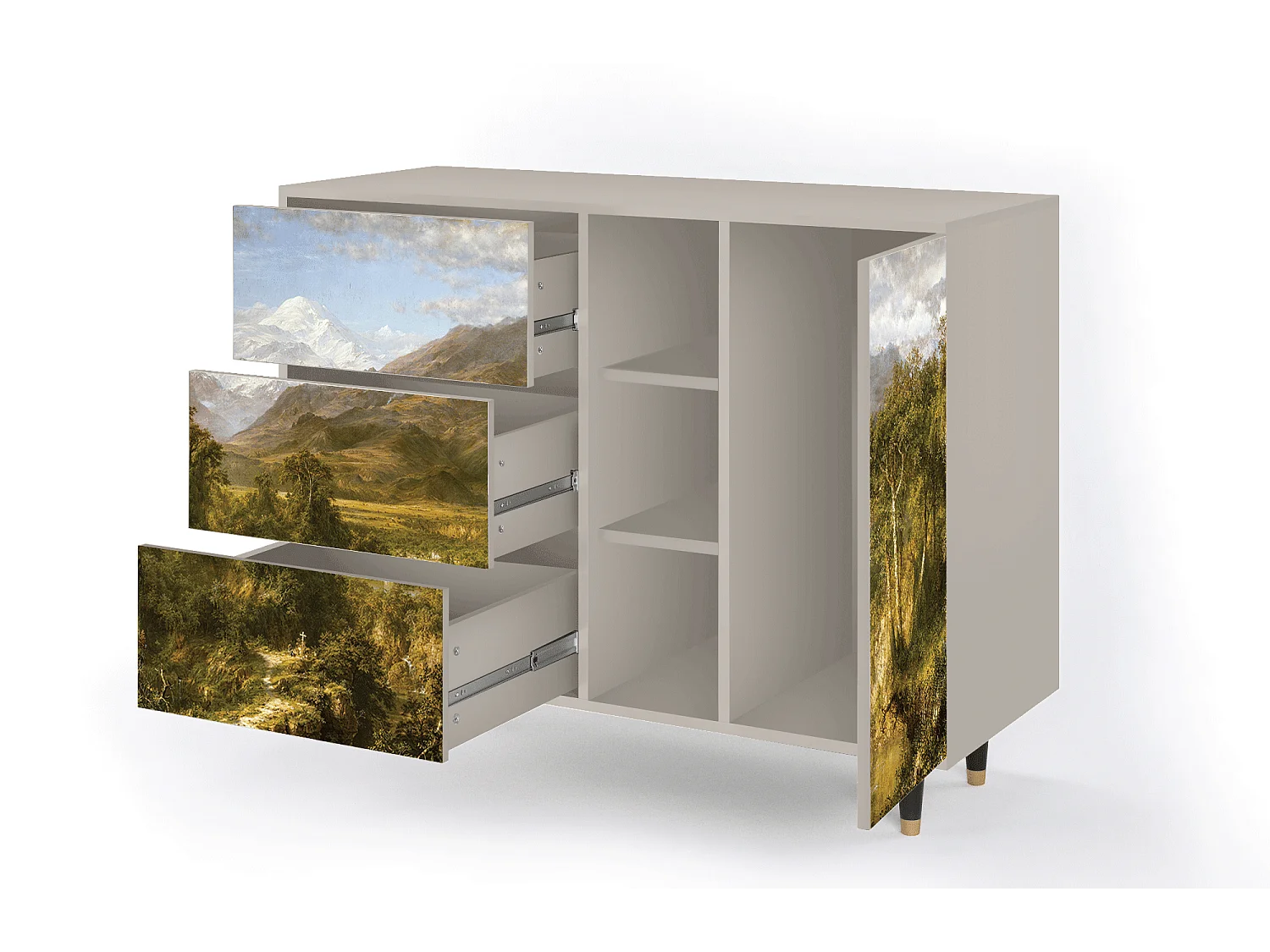 Aparador - 125x98x48 cm - BS2 - The Heart of the Andes , Arena