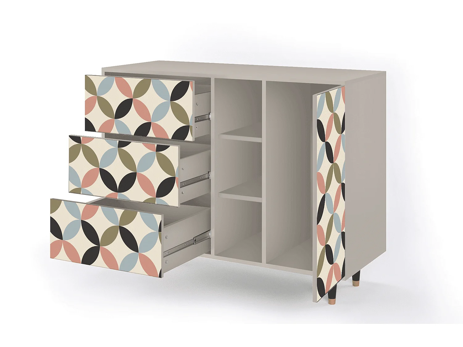 Sideboard - 125x98x48 cm - BS2 - Butterfly Effect, Sand