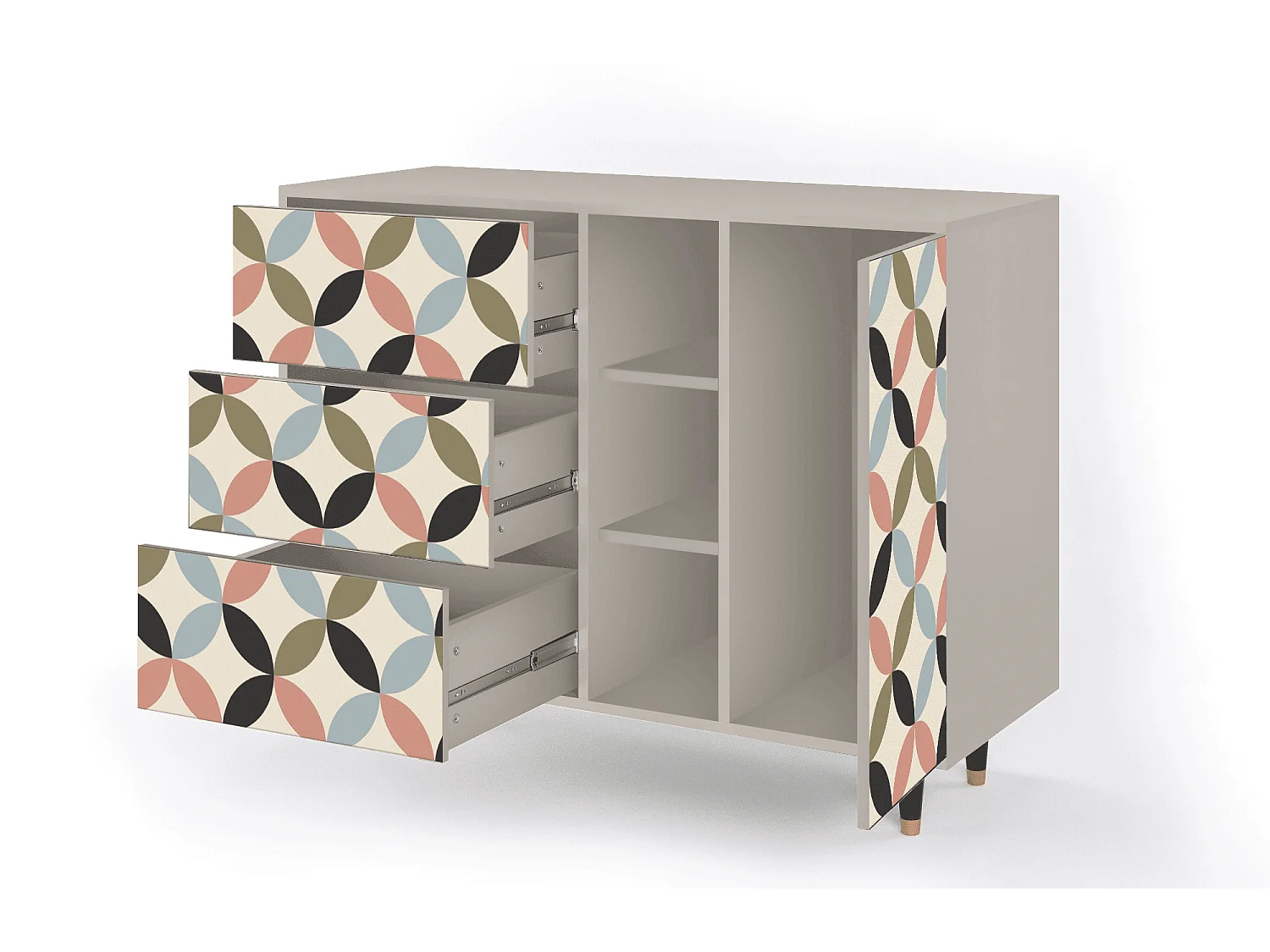Sideboard - 125x98x48 cm - BS2 - Butterfly Effect, Sand