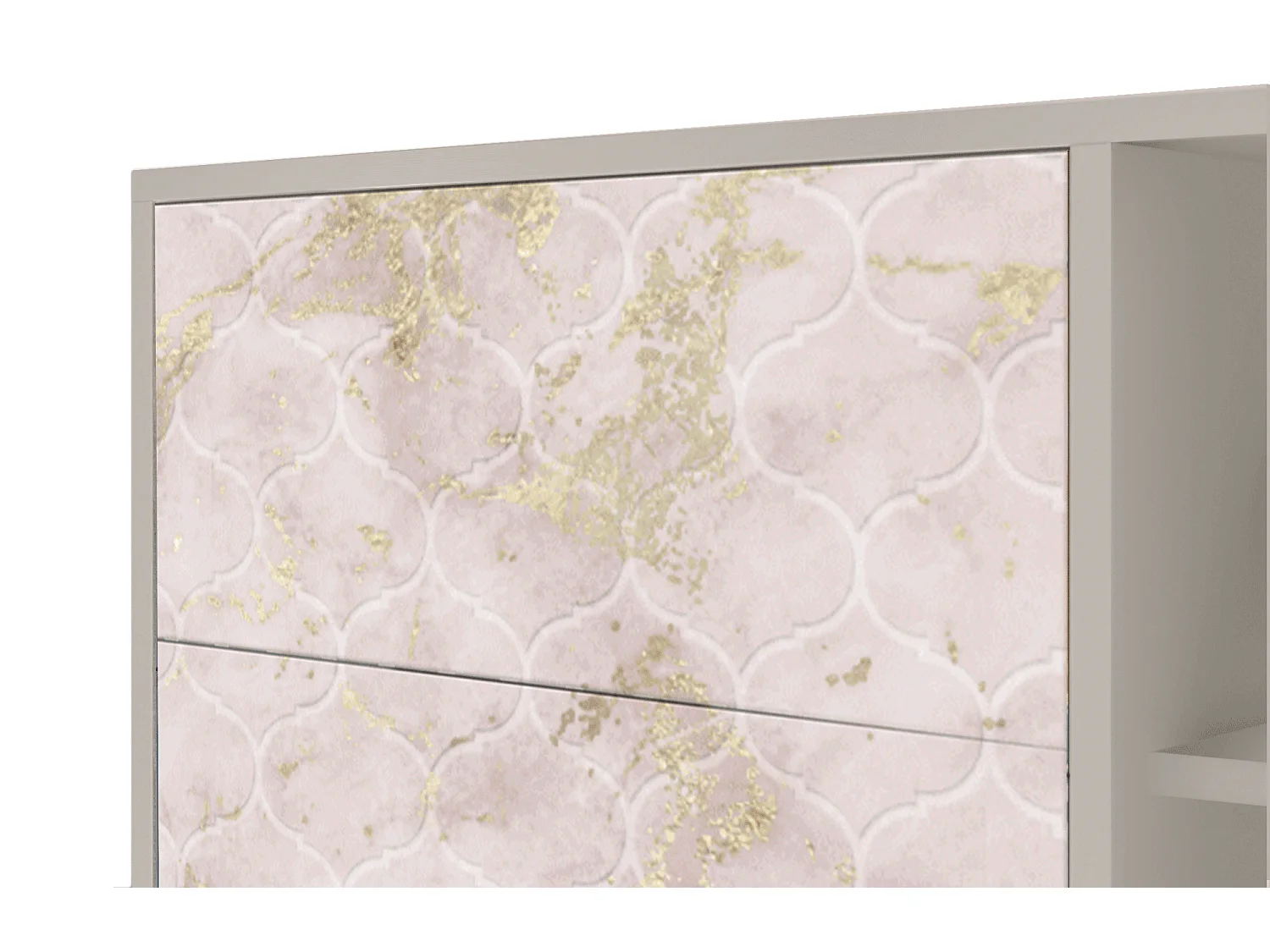 Buffet - 125x98x48 cm - BS2 - Dirty Roses, Sable