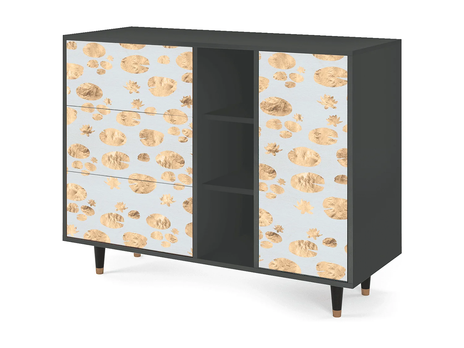 Buffet - 125x98x48 cm - BS2 - Blue Giraffe, Anthracite