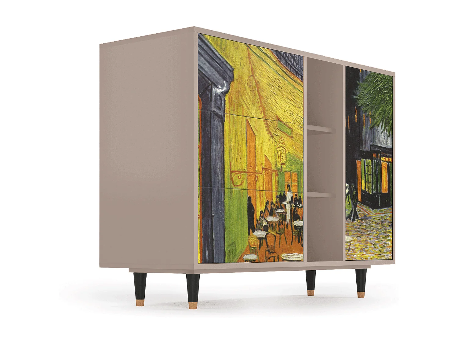 Buffet - 125x98x48 cm - BS2 - Café Terrace at Night, Latte