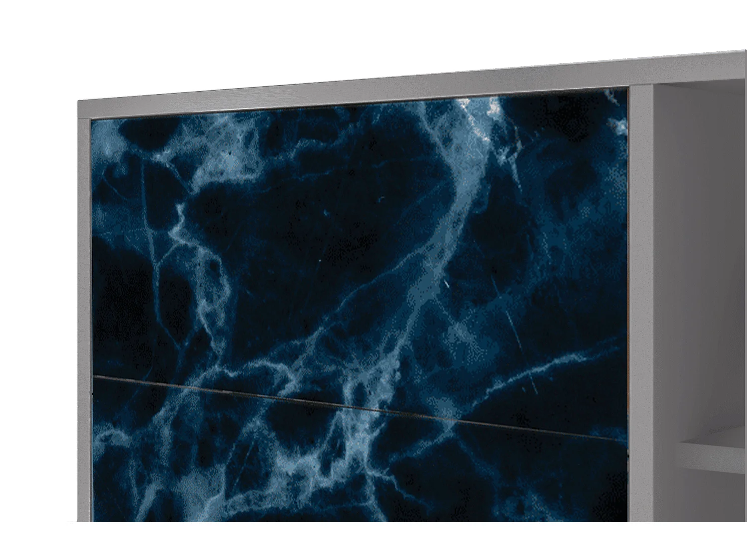 Kredens - 125x98x48 cm - BS2 - Deep Ocean, Szary