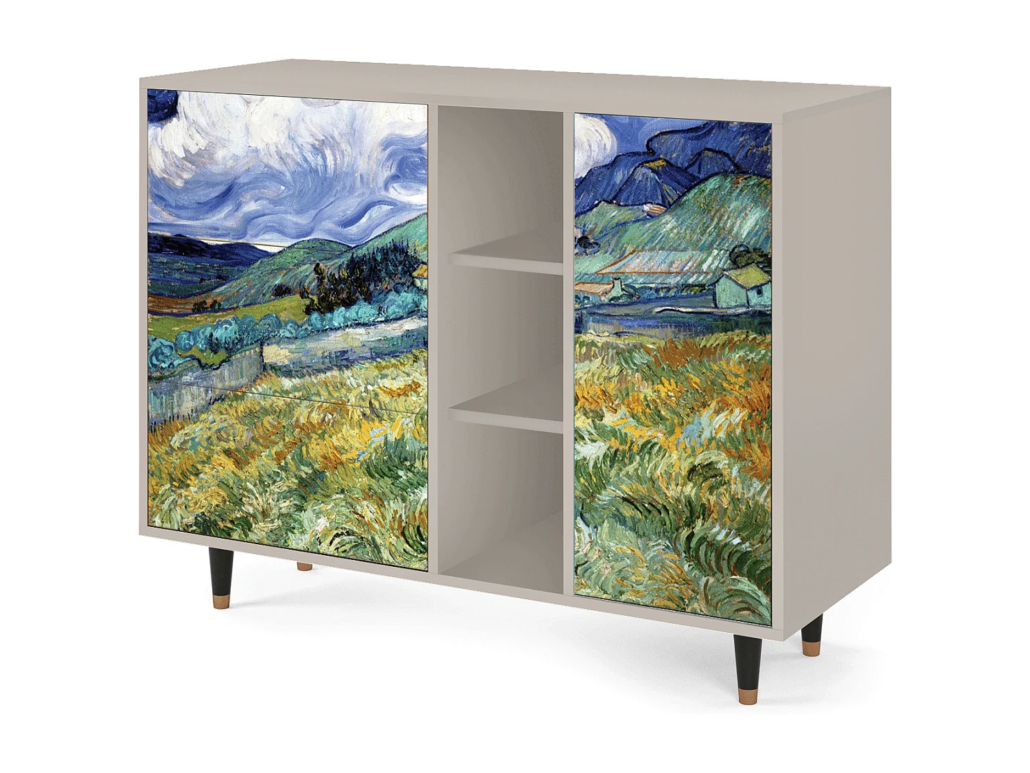 Dressoir - 125x98x48 cm - BS2 - Landscape, Zand