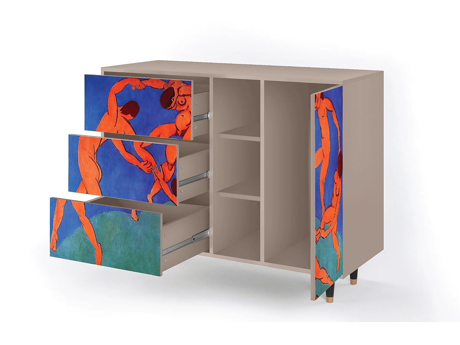 Aparador - 125x98x48 cm - BS2 - The Dance by Matisse , Latte