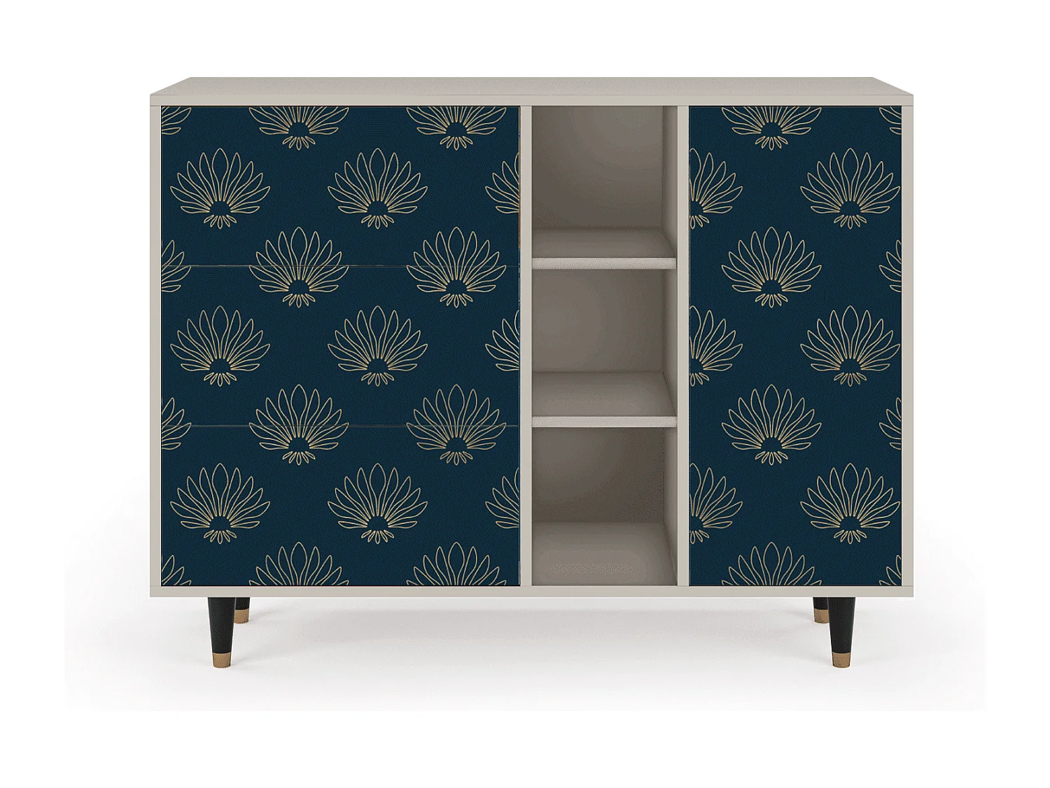 Buffet - 125x98x48 cm - BS2 - Blue Lotus, Sable
