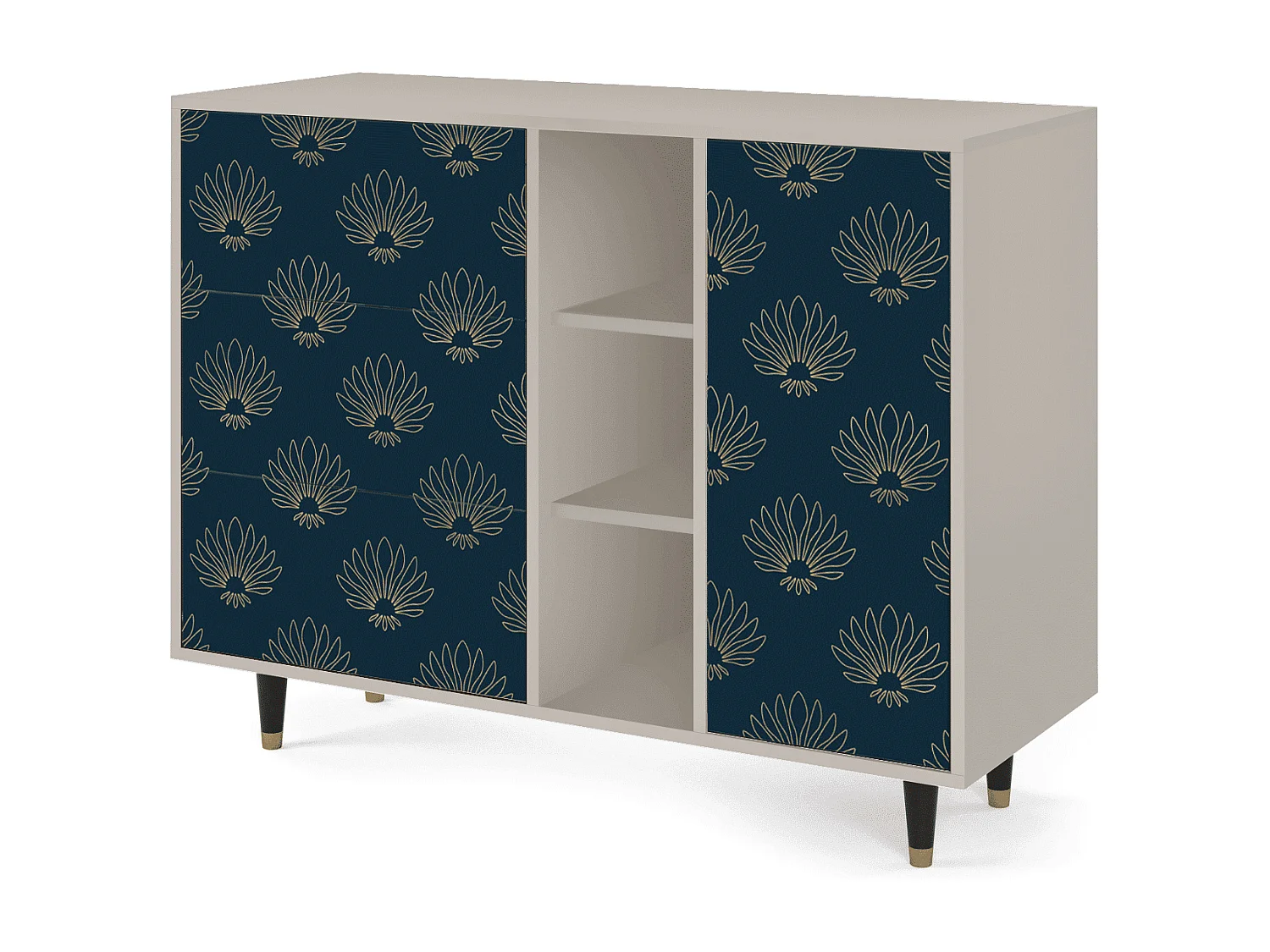 Buffet - 125x98x48 cm - BS2 - Blue Lotus, Sable