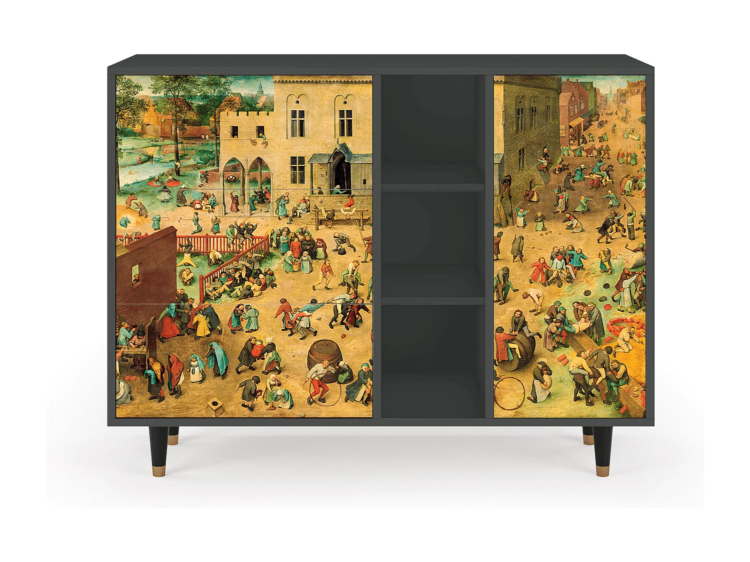 Aparador - 125x98x48 cm - BS2 - Children Games, Antracita