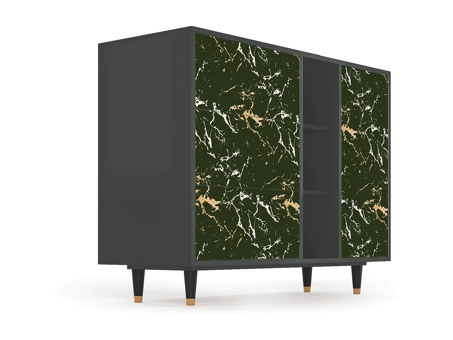 Buffet - 125x98x48 cm - BS2 - Amazon Forest, Anthracite