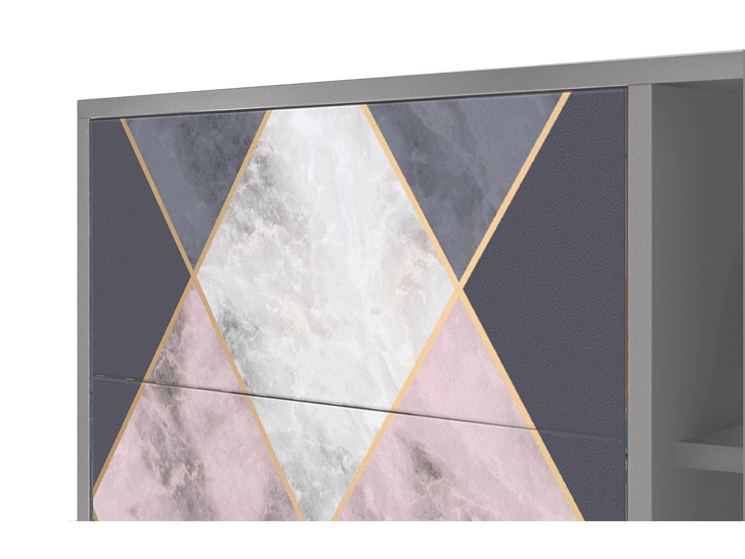 Buffet - 125x98x48 cm - BS2 - Ideal Harmony, Gris