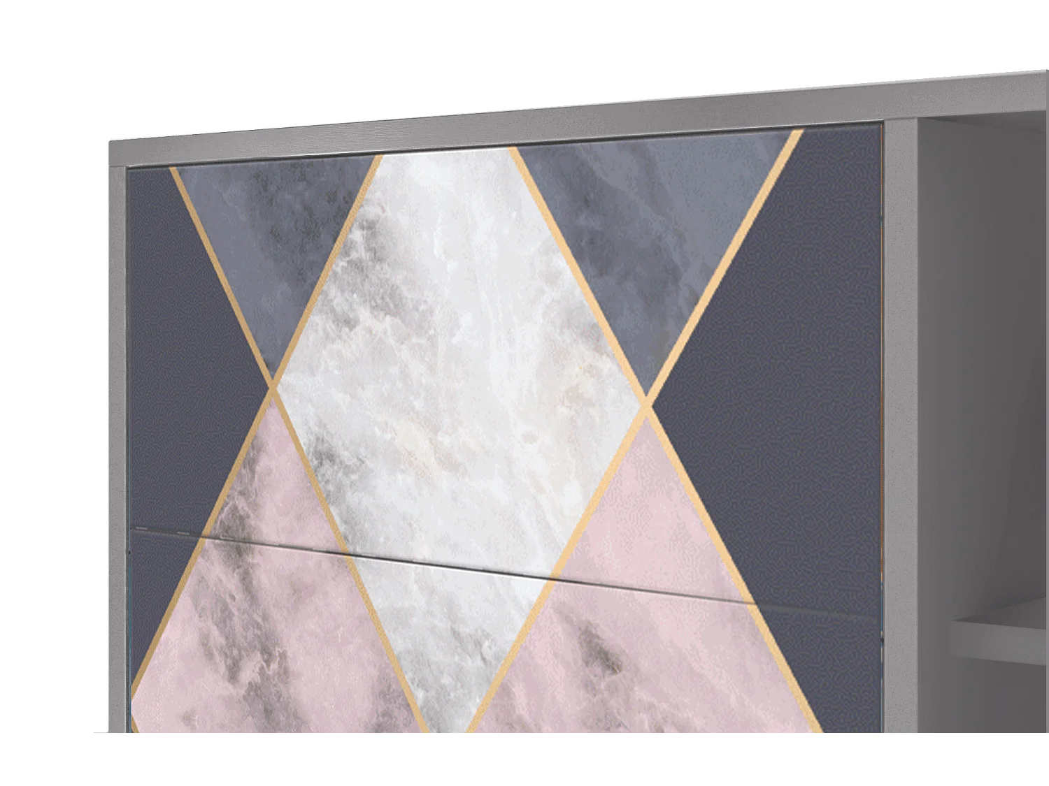 Buffet - 125x98x48 cm - BS2 - Ideal Harmony, Gris