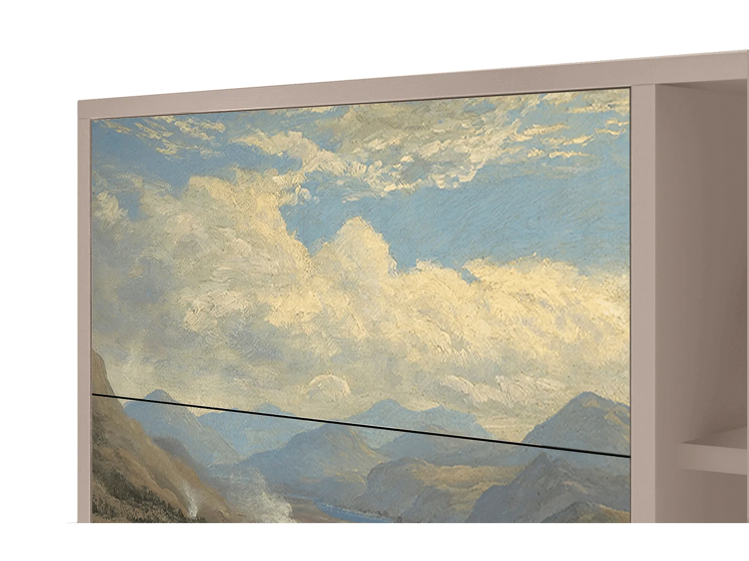 Buffet - 125x98x48 cm - BS2 - View Across the Plains , Latte
