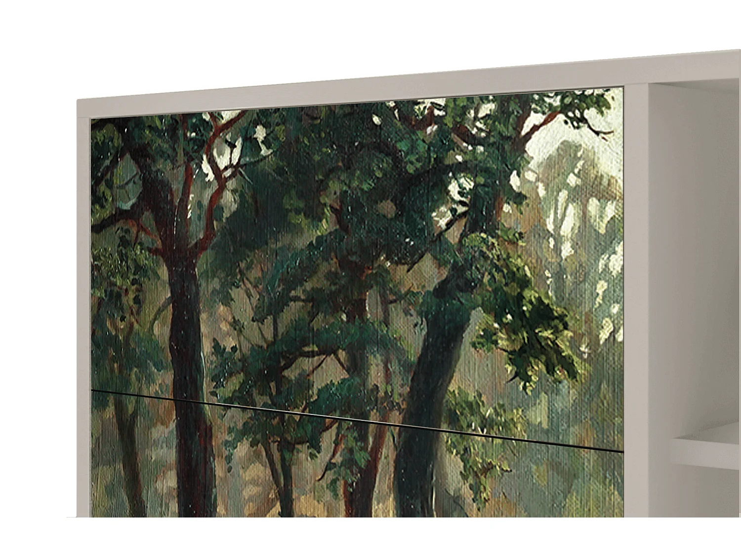 Aparador - 125x98x48 cm - BS2 -  Rain in the Oak Forest, Areia