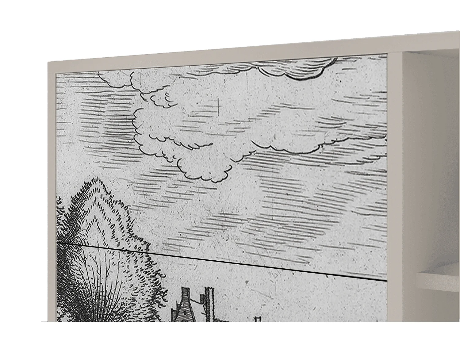 Aparador - 125x98x48 cm - BS2 - Country Village, Arena