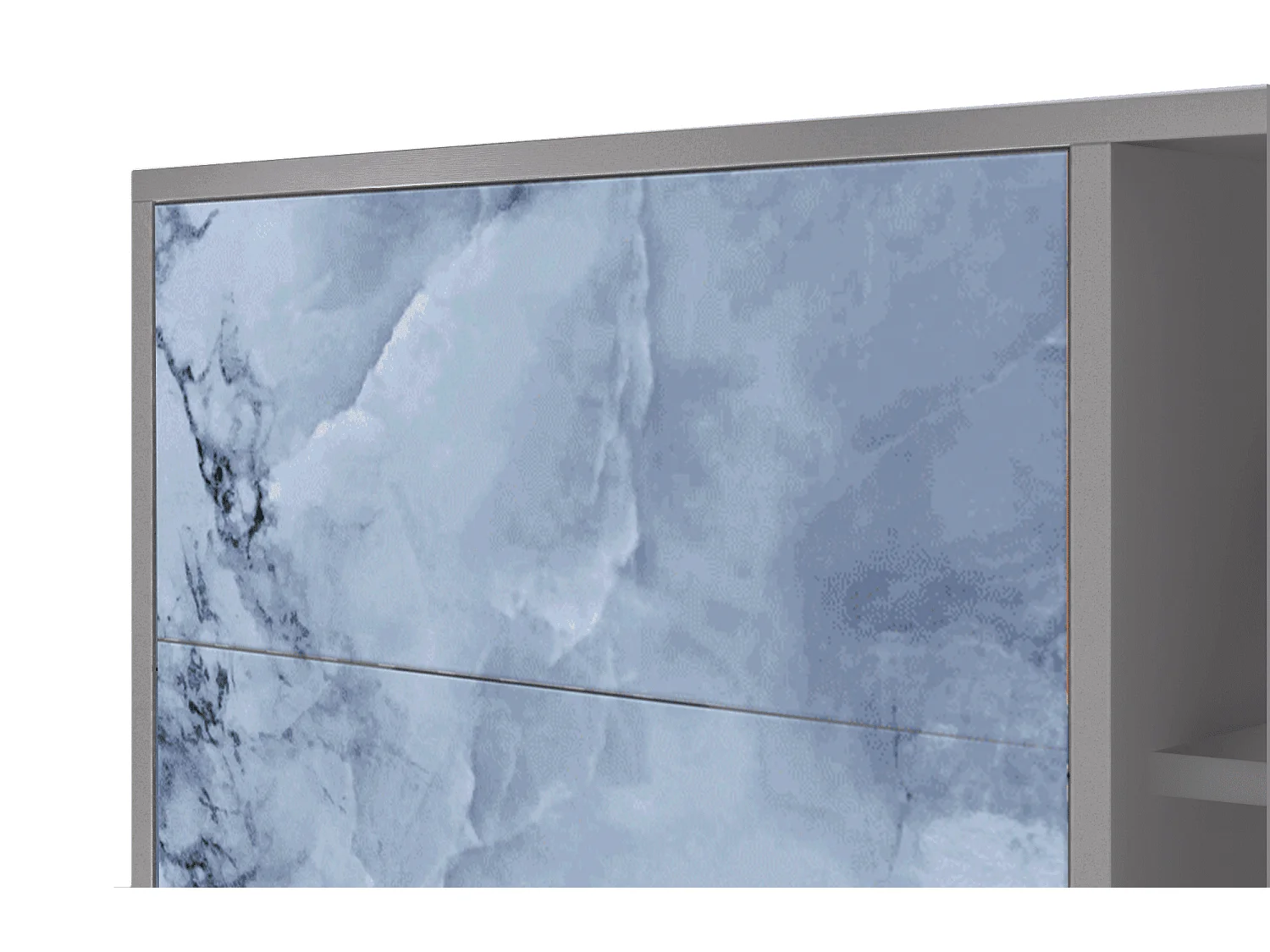 Buffet - 125x98x48 cm - BS2 - Feather Ice, Gris