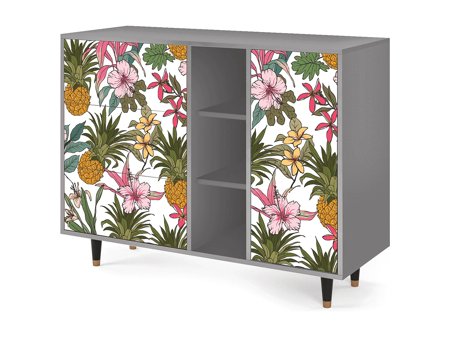 Aparador - 125x98x48 cm - BS2 - Estival Fruit, Gris