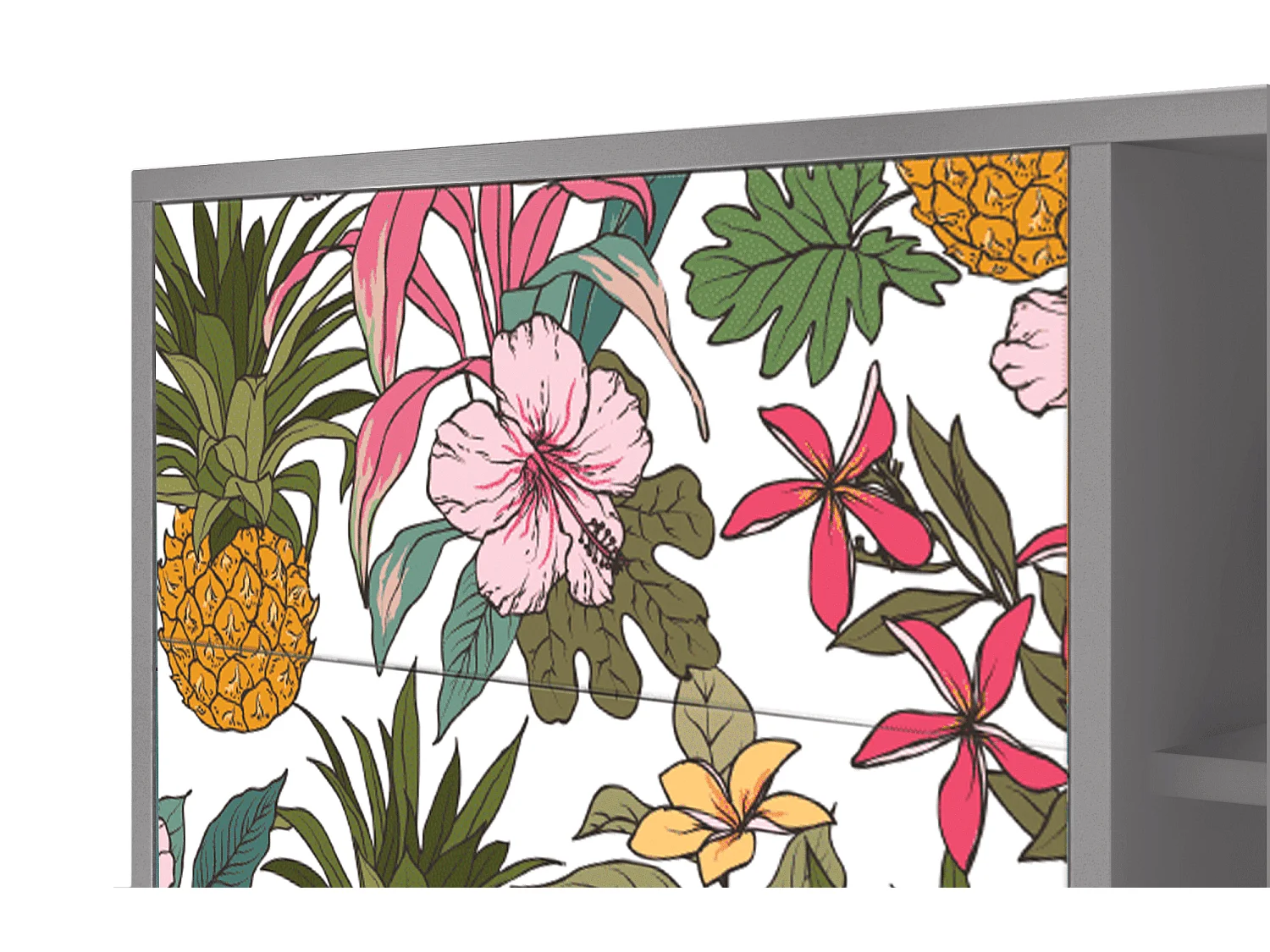 Aparador - 125x98x48 cm - BS2 - Estival Fruit, Gris