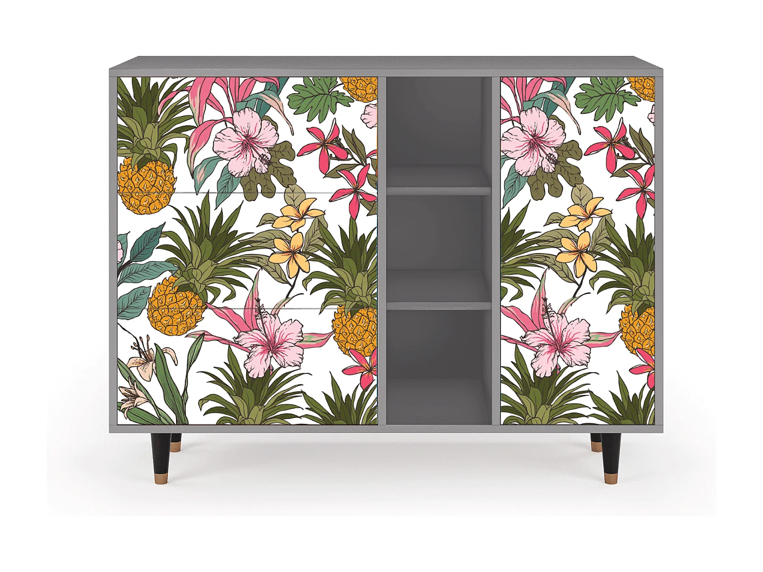 Buffet - 125x98x48 cm - BS2 - Estival Fruit, Gris