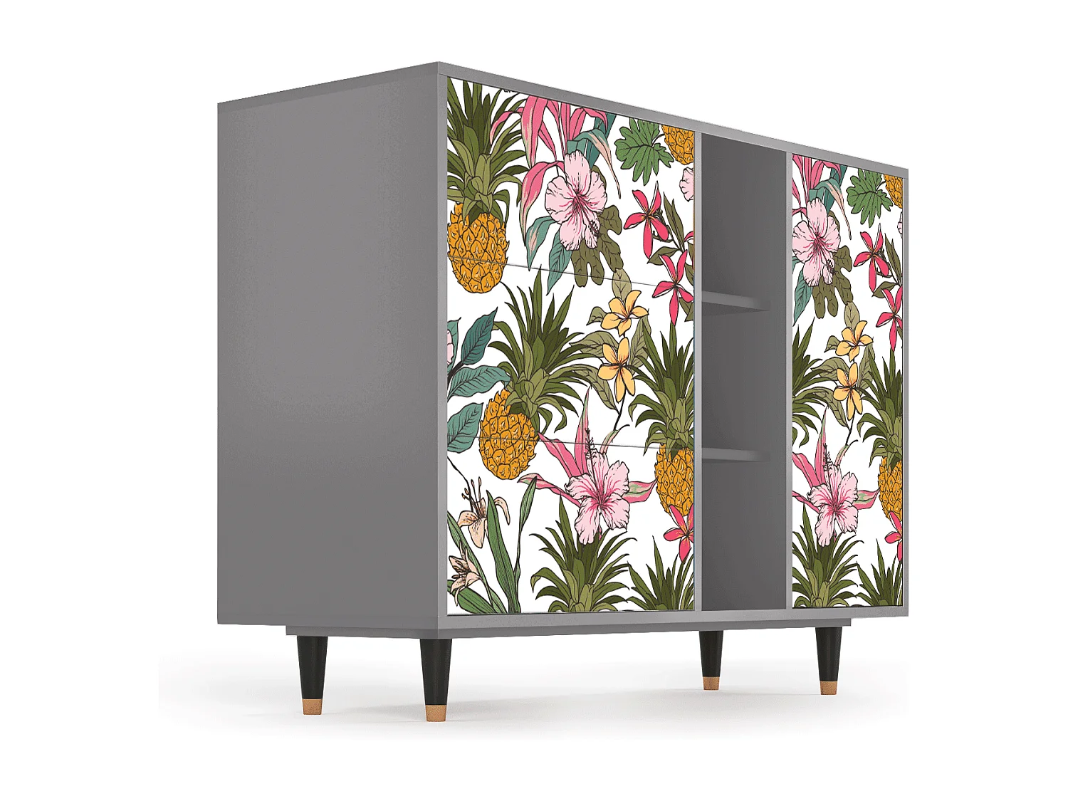 Buffet - 125x98x48 cm - BS2 - Estival Fruit, Gris