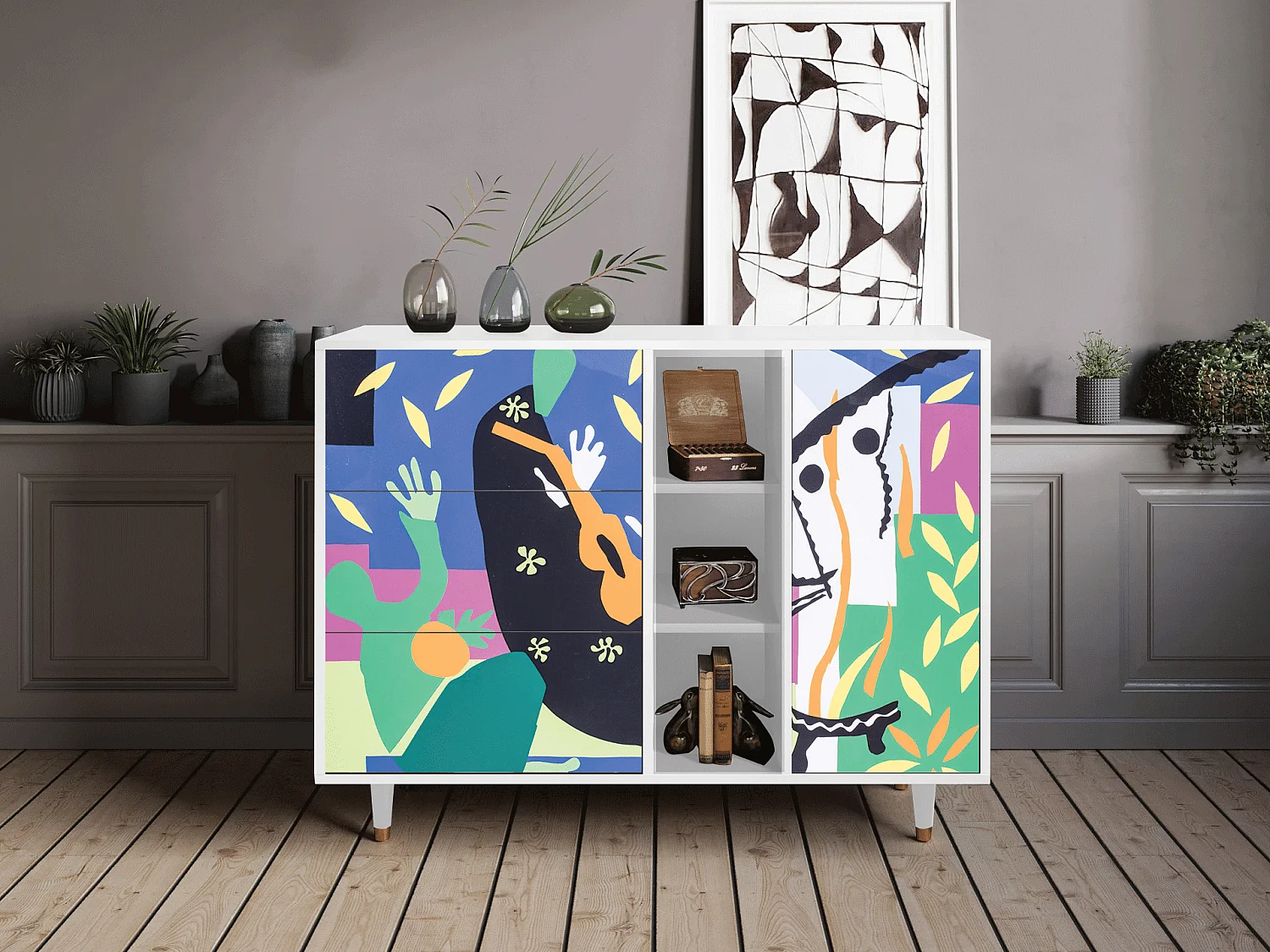 Aparador - 125x98x48 cm - BS2 - La Tristesse du Roi, Branco