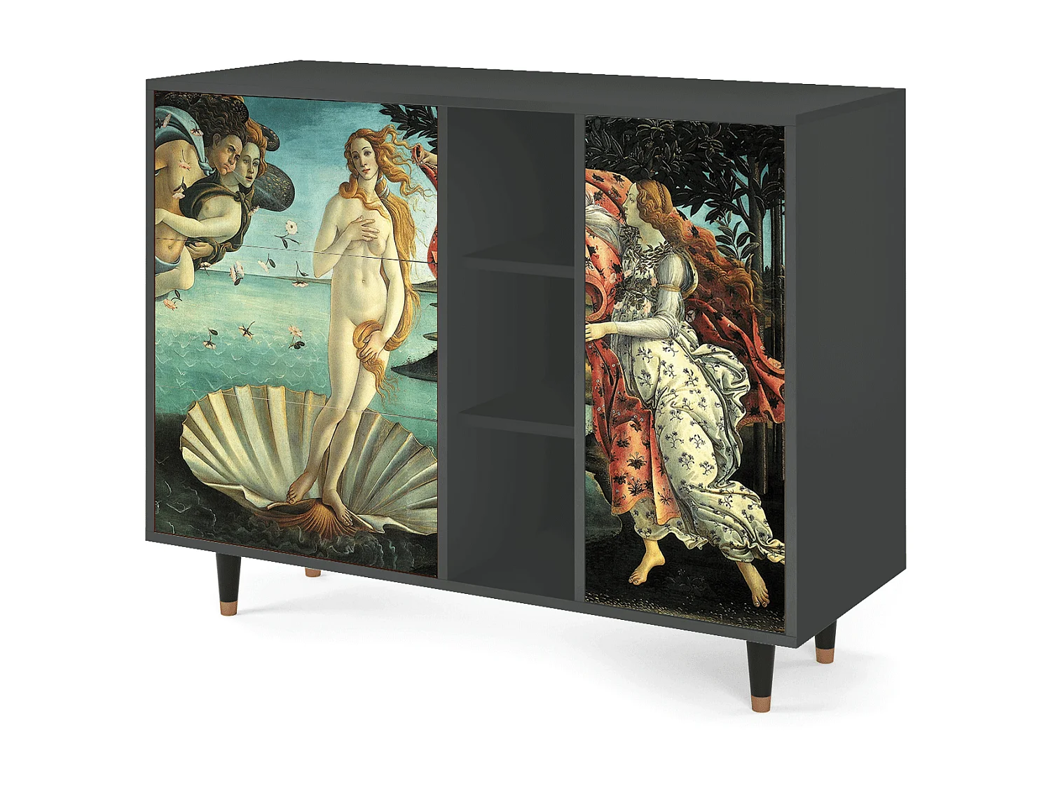 Sideboard - 125x98x48 cm - BS2 - The Birth of Venus, Anthrazit
