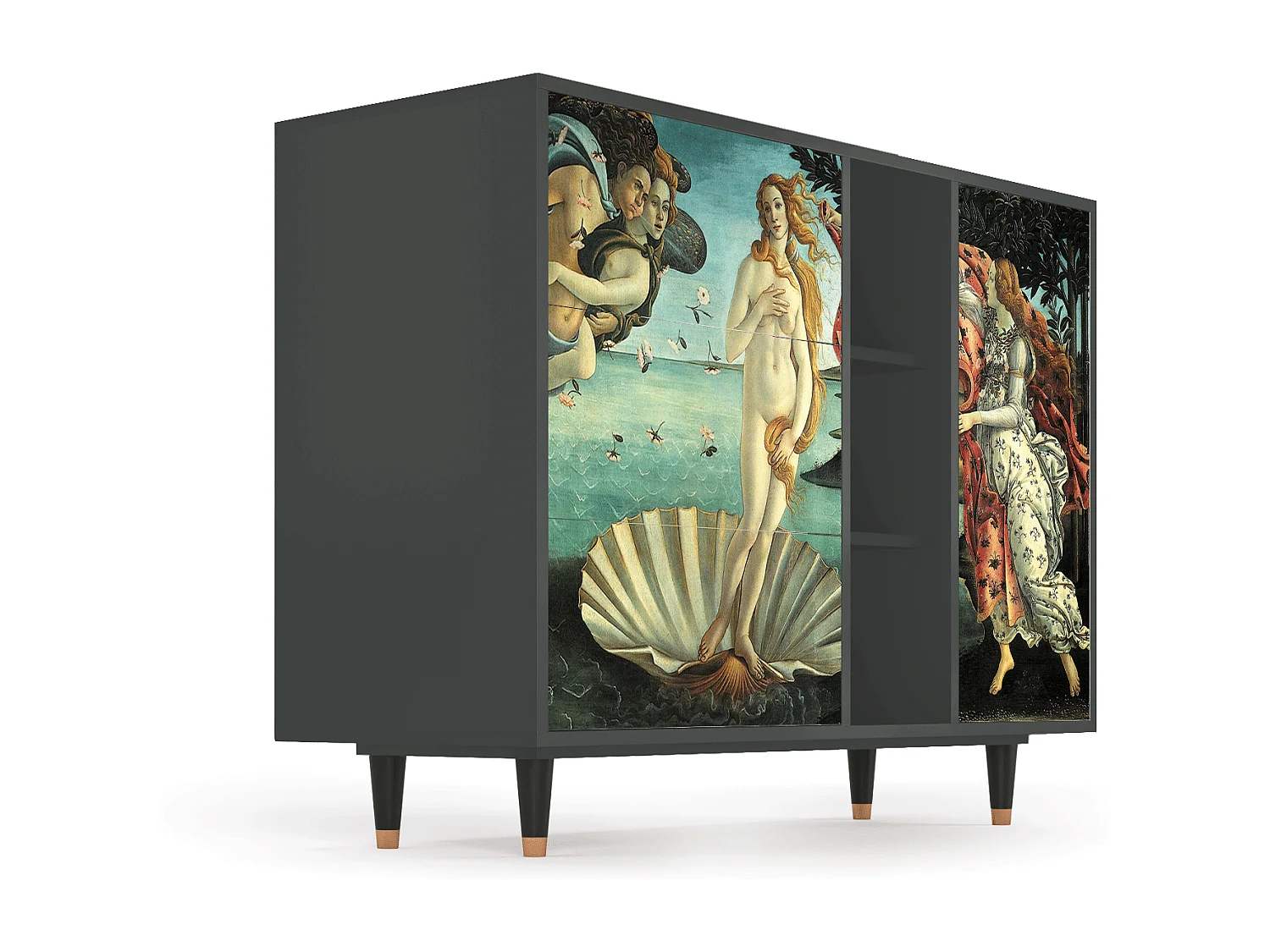 Buffet - 125x98x48 cm - BS2 - The Birth of Venus, Anthracite
