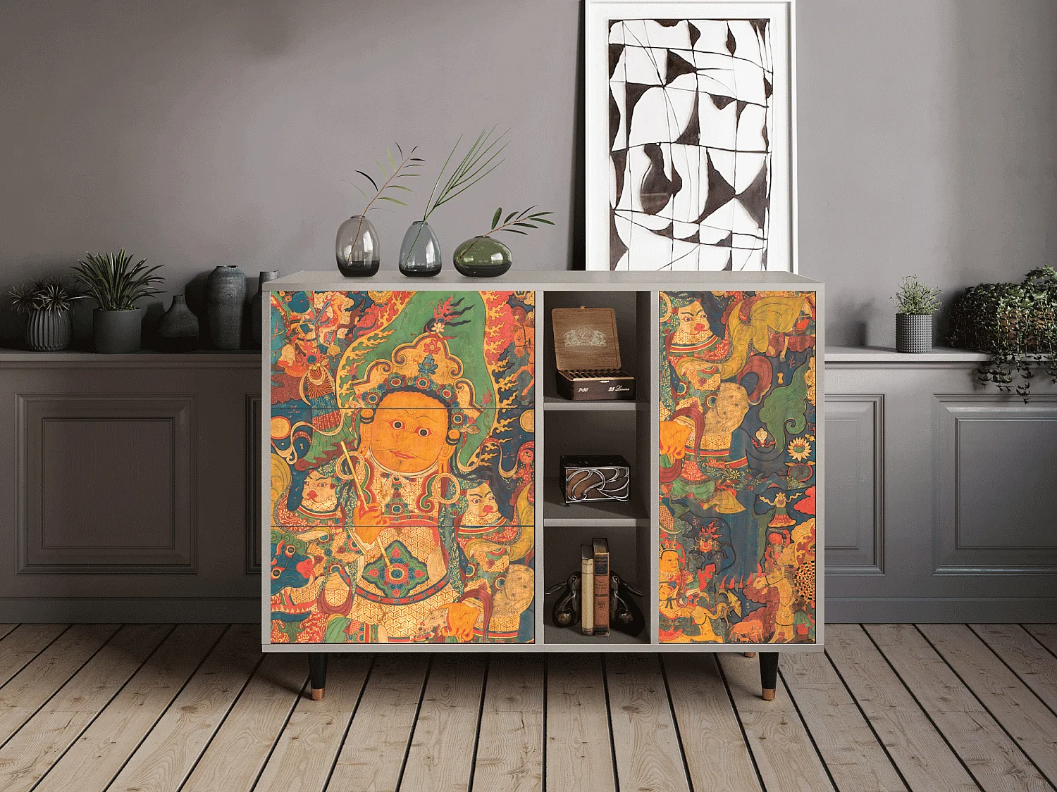 Dressoir - 125x98x48 cm - BS2 - God by Vaisravana , Zand