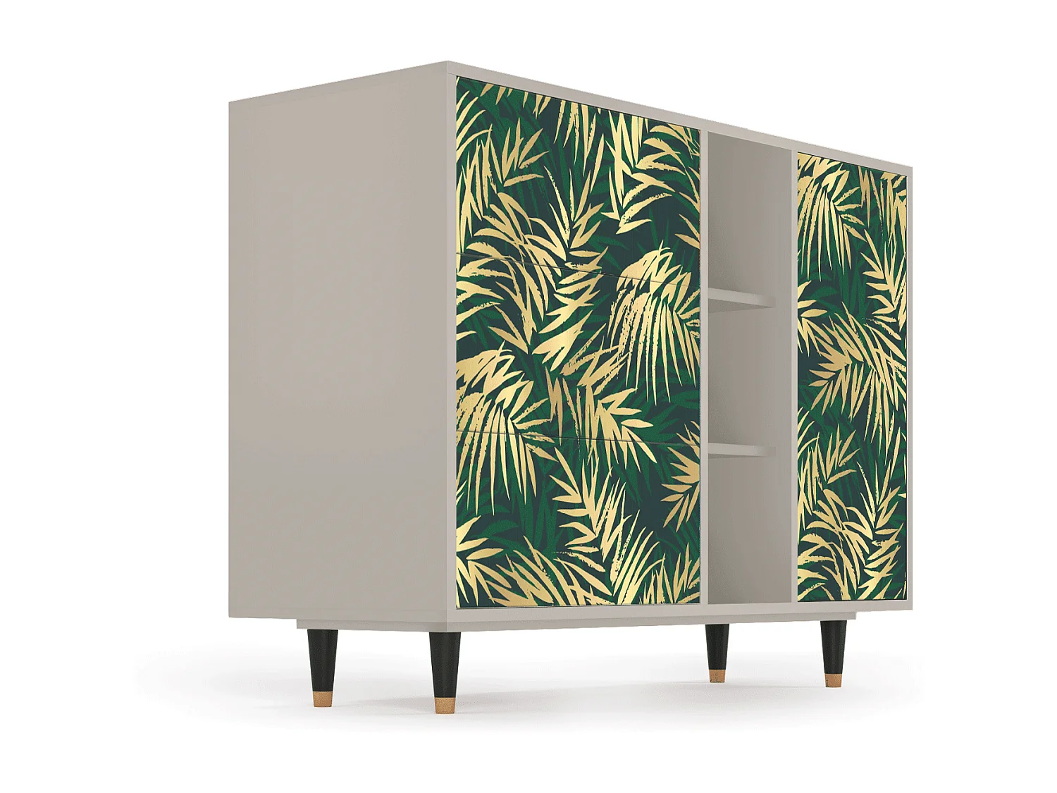 Buffet - 125x98x48 cm - BS2 - Sunny Palm Tree, Sable