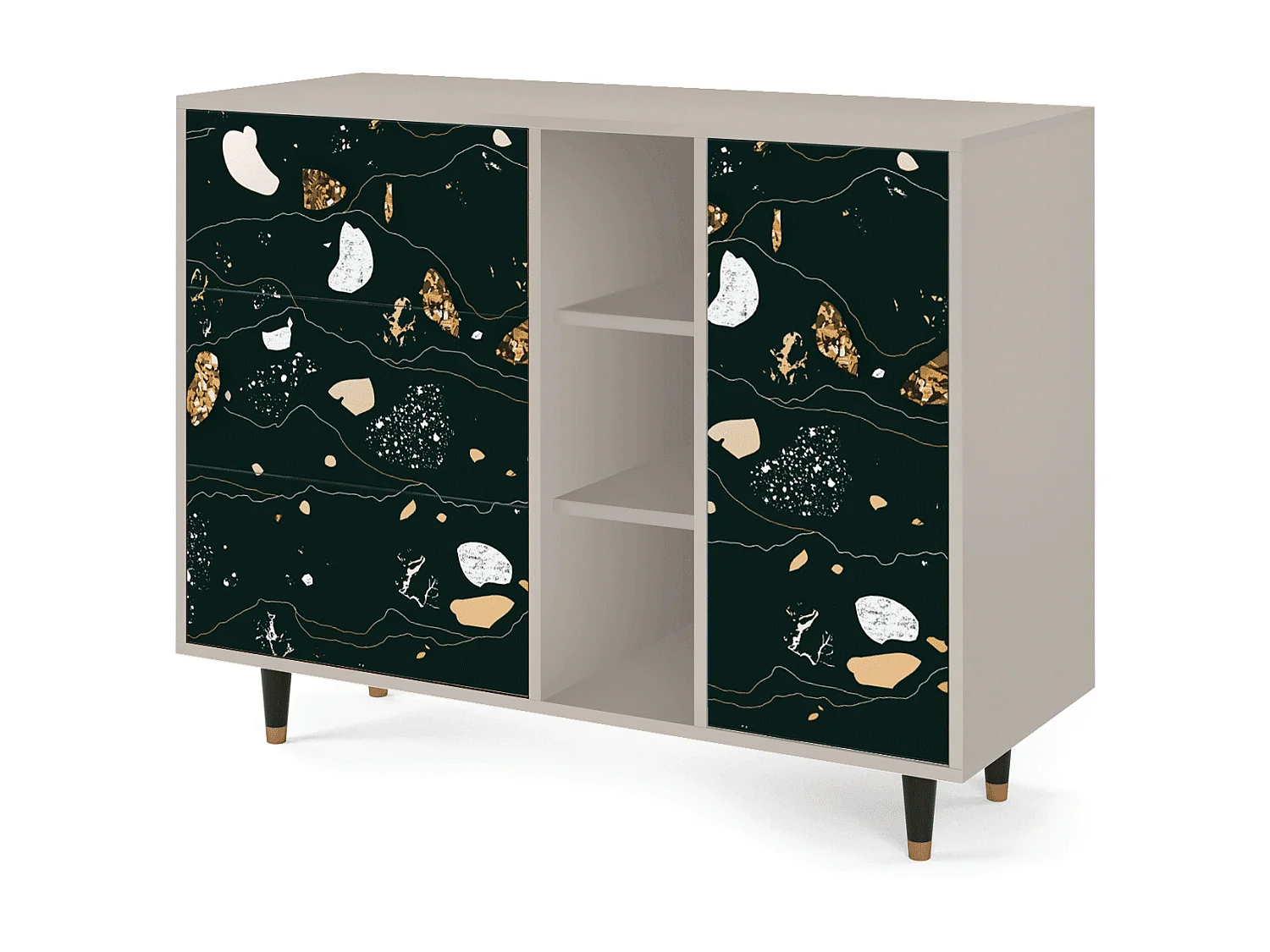 Buffet - 125x98x48 cm - BS2 - Space Rocks, Sable