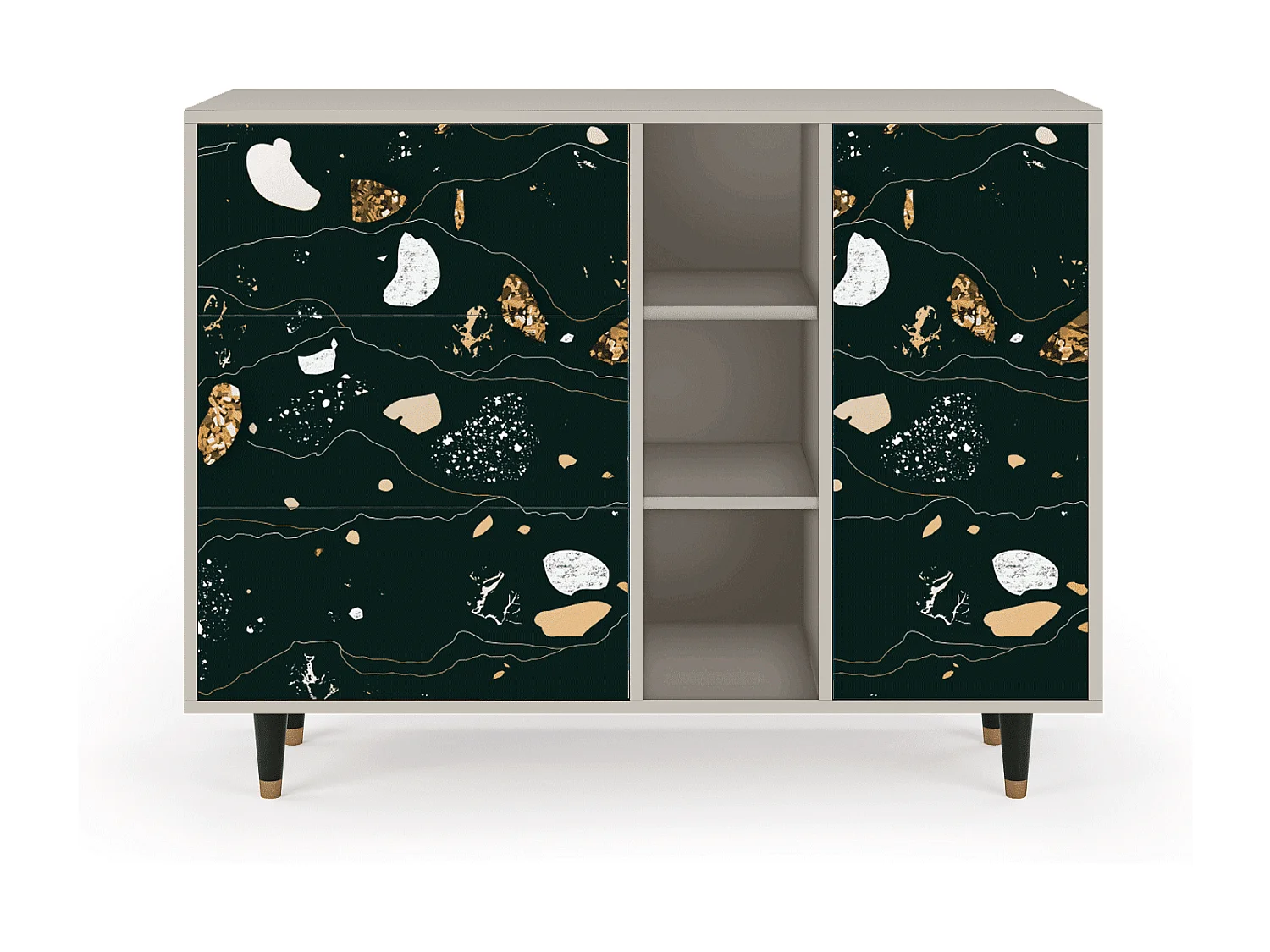 Buffet - 125x98x48 cm - BS2 - Space Rocks, Sable