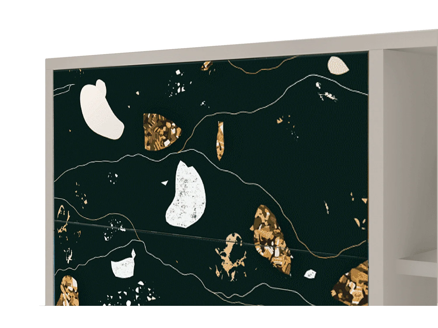 Buffet - 125x98x48 cm - BS2 - Space Rocks, Sable