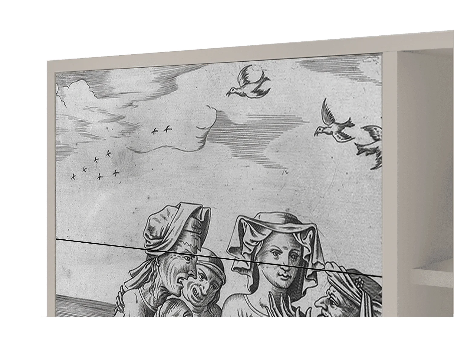 Buffet - 125x98x48 cm - BS2 - Blau Schuyte, Sable