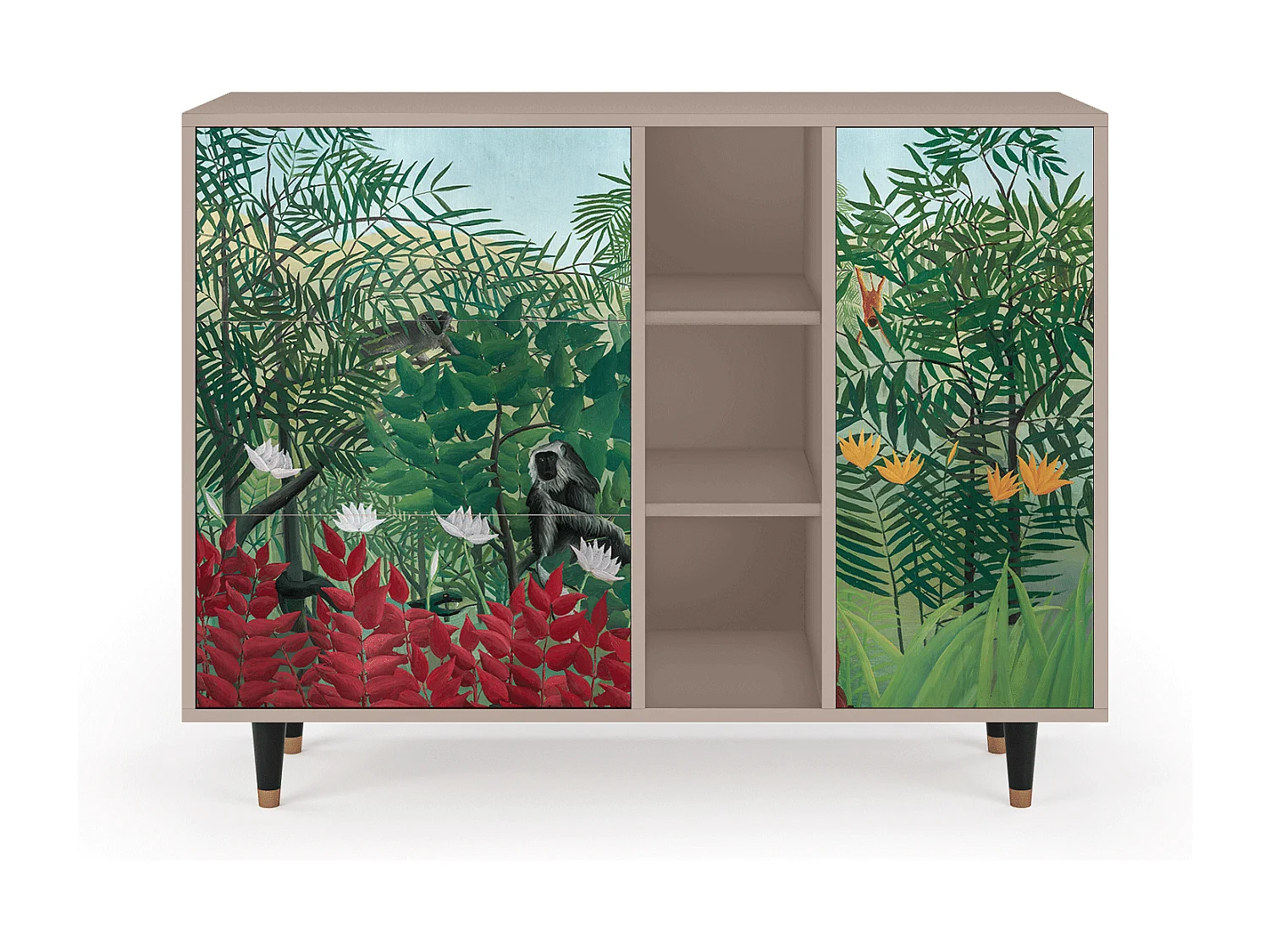 Dressoir - 125x98x48 cm - BS2 - Jungles in Paris, Latte