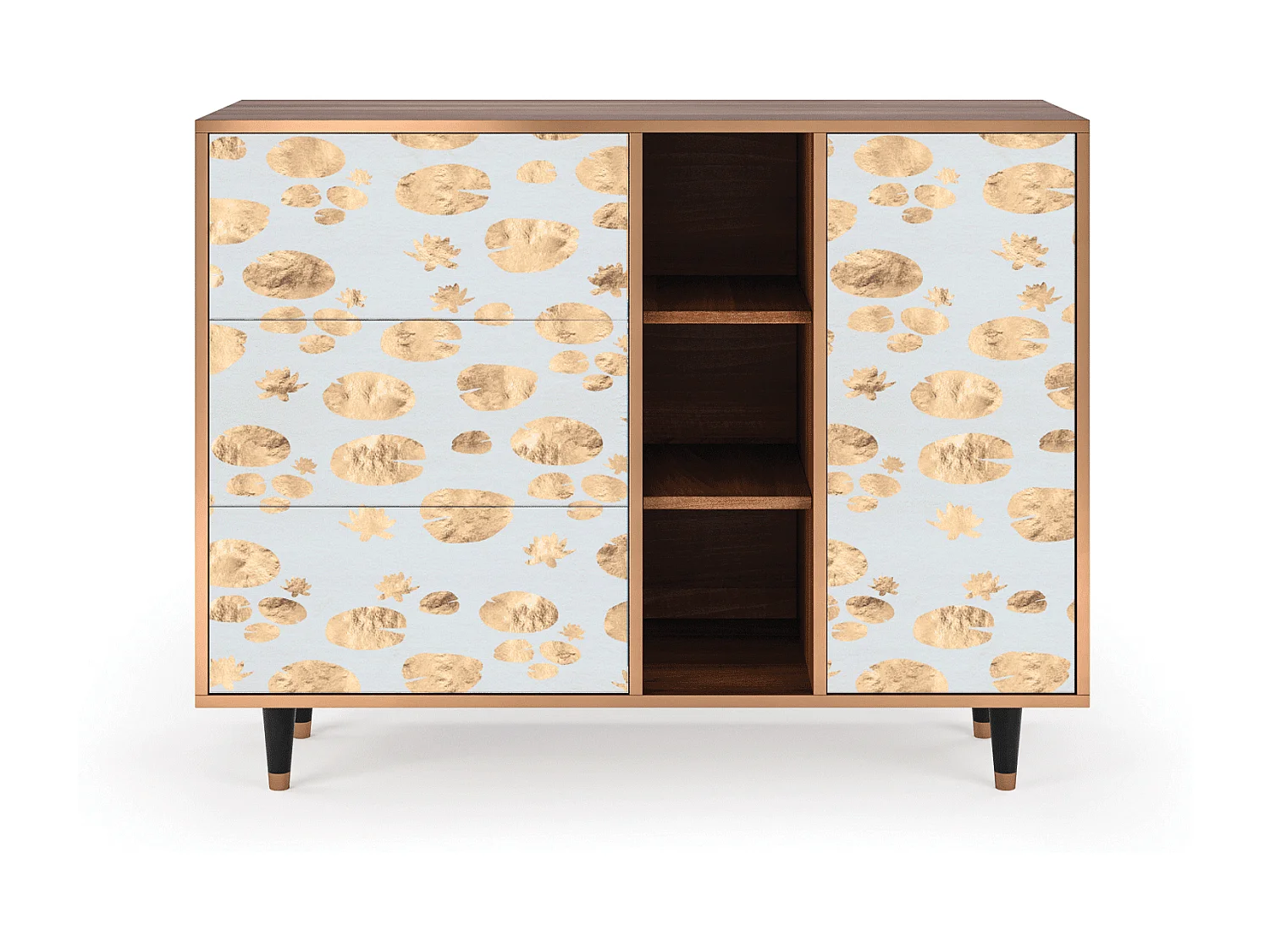 Buffet - 125x98x48 cm - BS2 - Blue Giraffe, Noyer