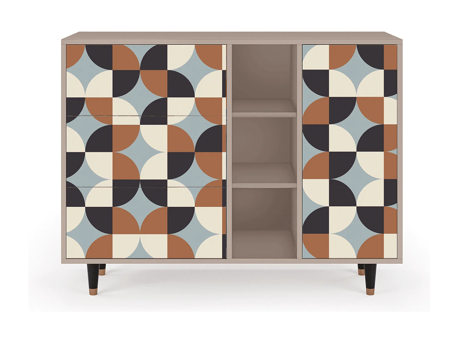 Buffet - 125x98x48 cm - BS2 - Brown Sensation, Latte