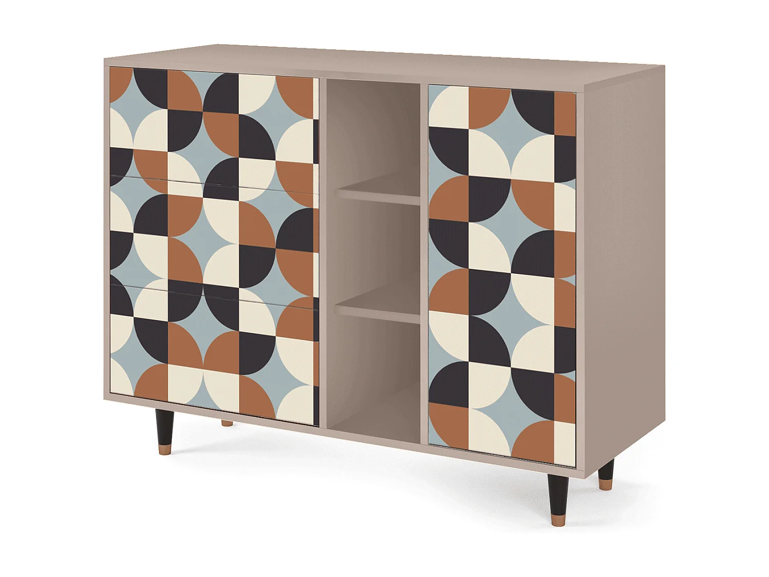 Buffet - 125x98x48 cm - BS2 - Brown Sensation, Latte