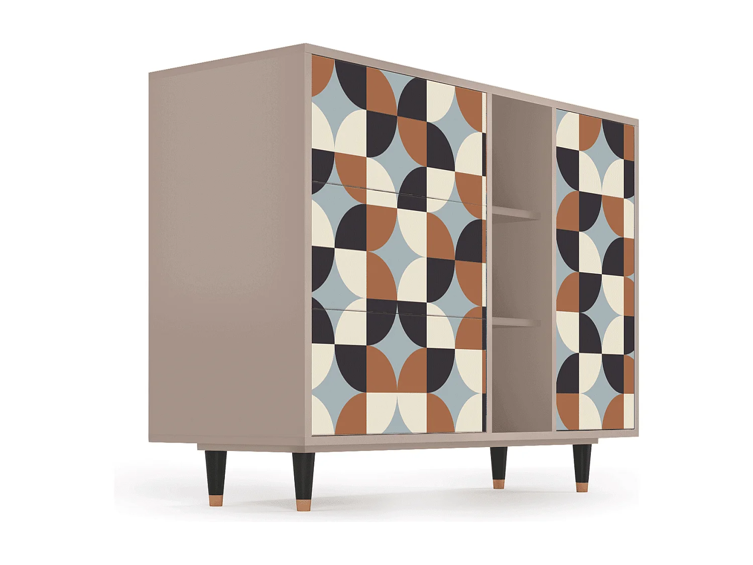 Buffet - 125x98x48 cm - BS2 - Brown Sensation, Latte