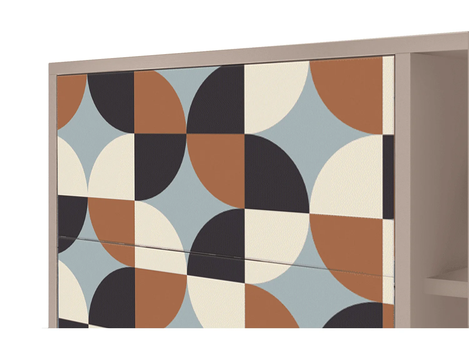 Kredens - 125x98x48 cm - BS2 - Brown Sensation, Latte