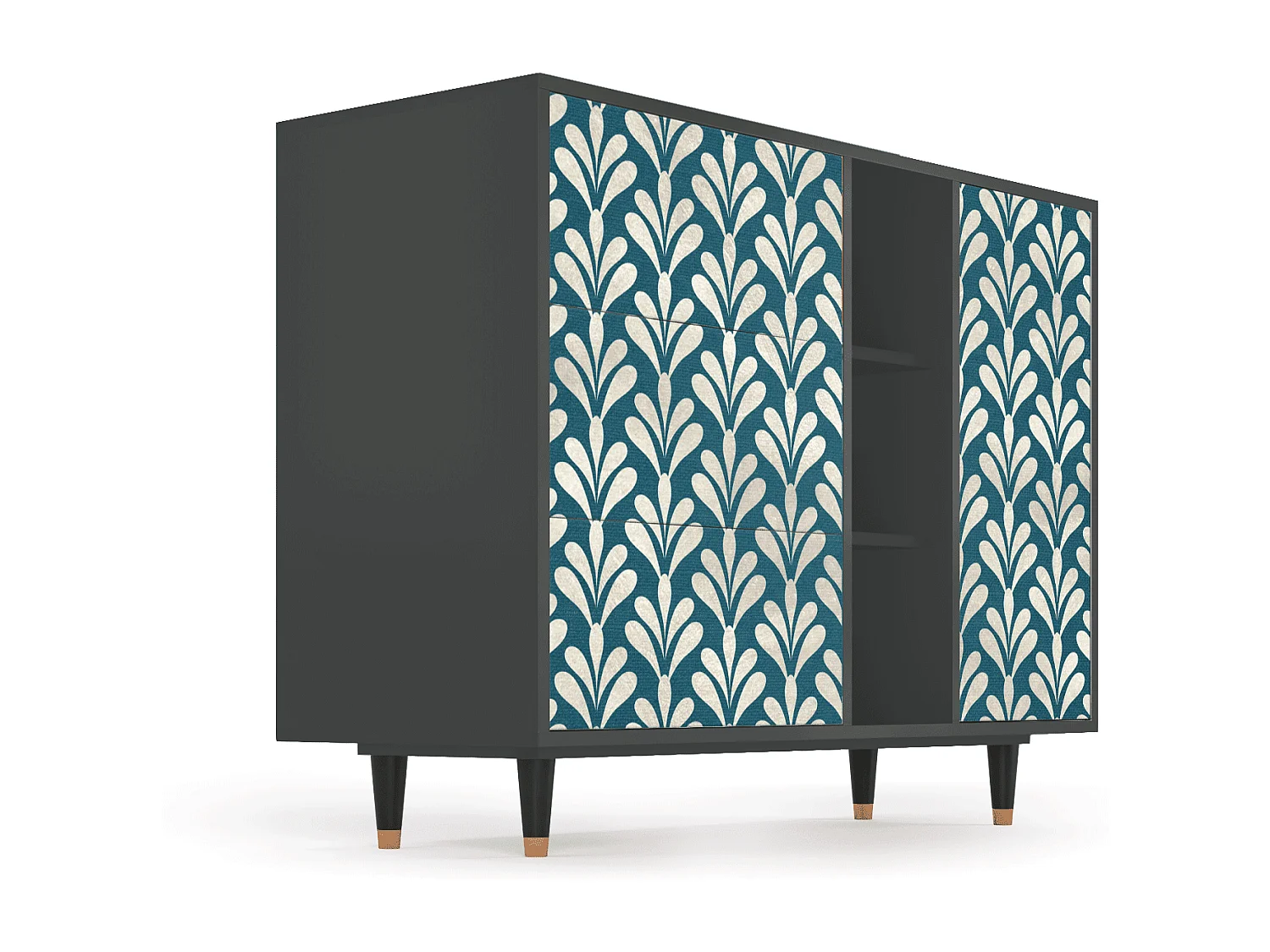 Buffet - 125x98x48 cm - BS2 - Milky Tears, Anthracite