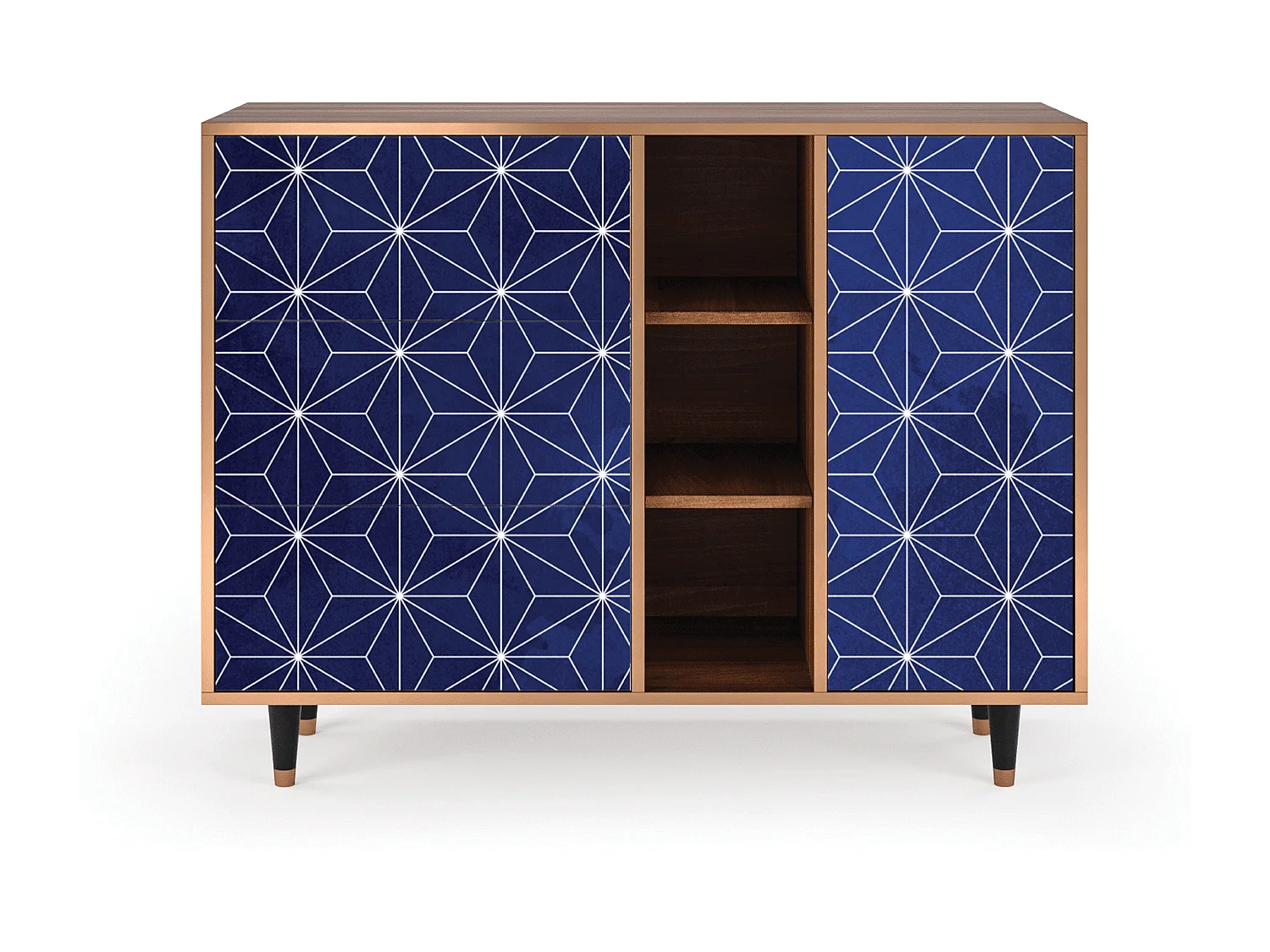 Buffet - 125x98x48 cm - BS2 - Milky Way, Noyer