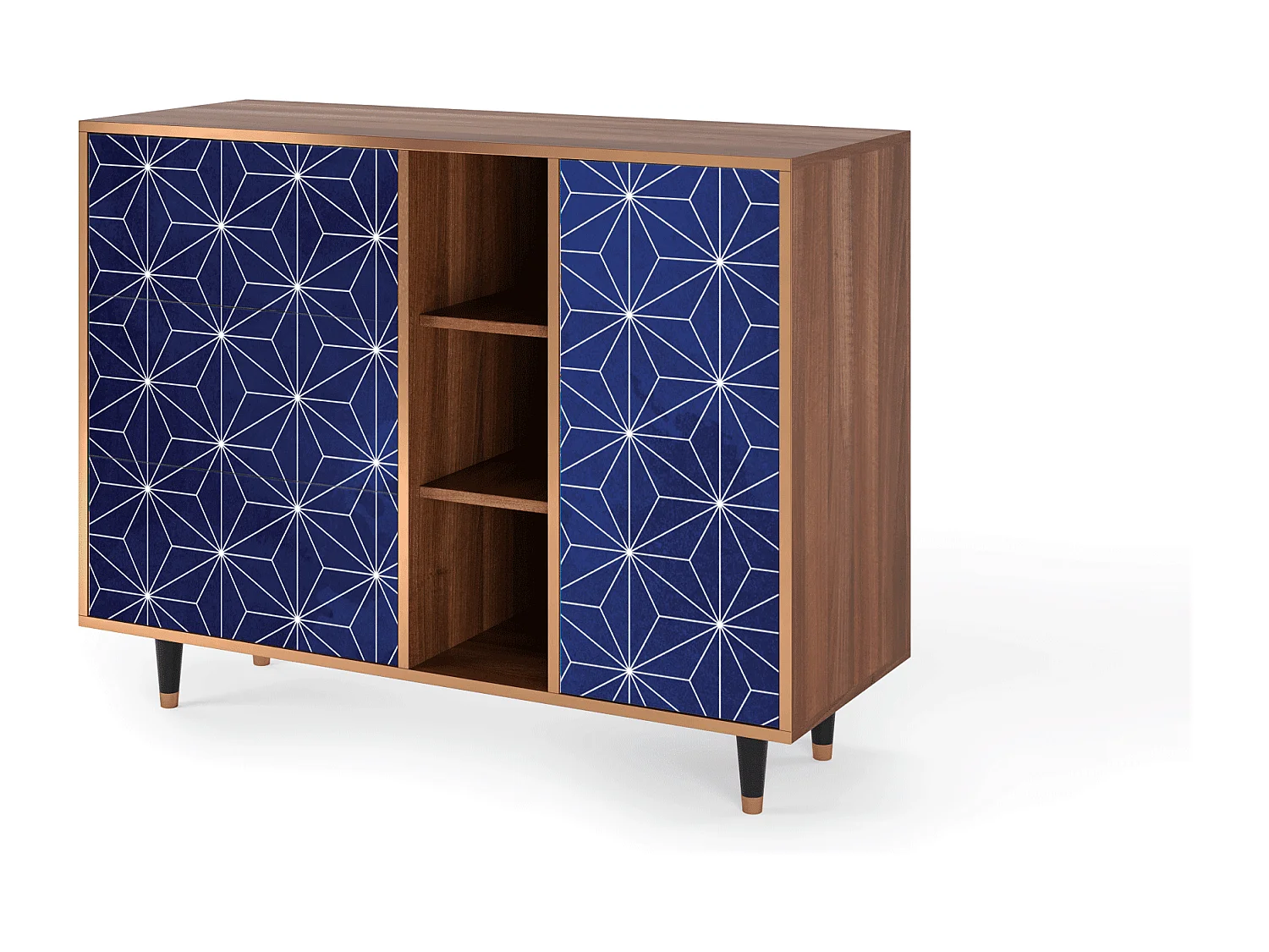 Buffet - 125x98x48 cm - BS2 - Milky Way, Noyer