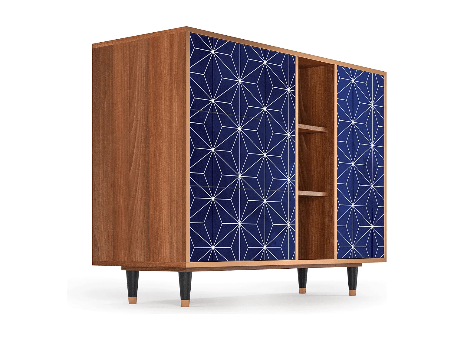 Buffet - 125x98x48 cm - BS2 - Milky Way, Noyer