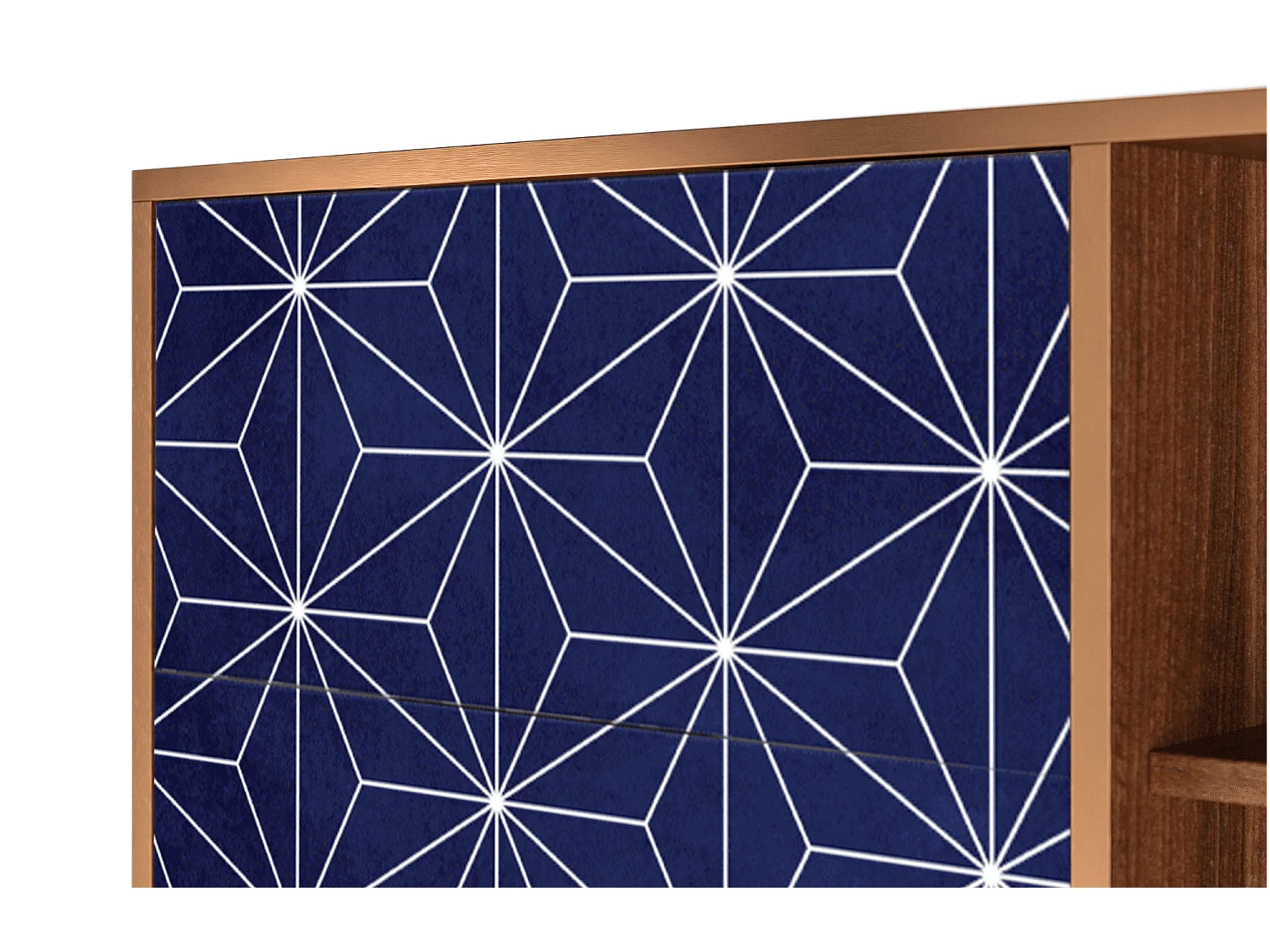 Buffet - 125x98x48 cm - BS2 - Milky Way, Noyer