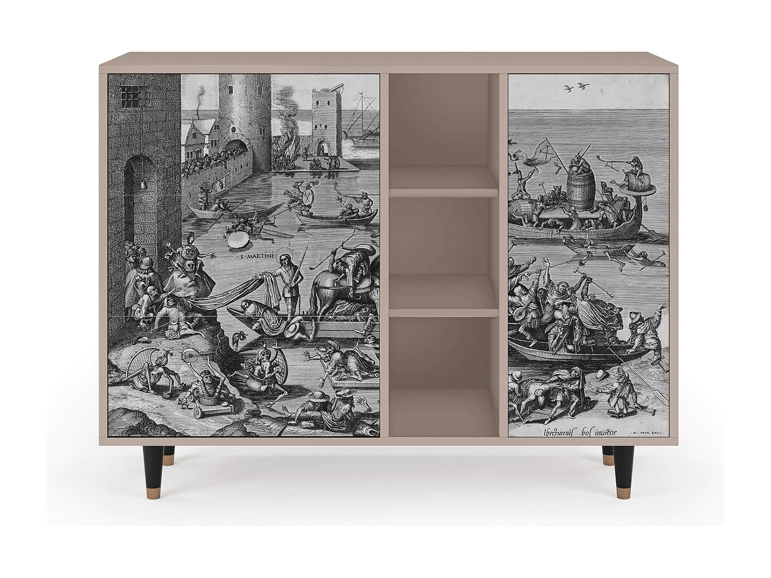 Credenza - 125x98x48 cm - BS2 - Saint Martin, Latte