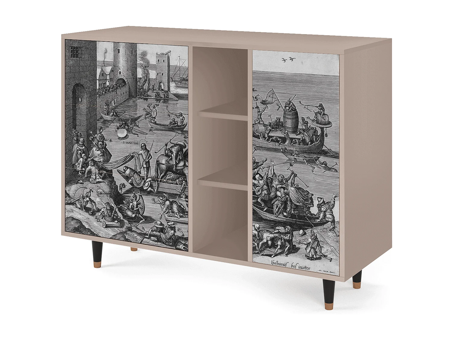 Credenza - 125x98x48 cm - BS2 - Saint Martin, Latte