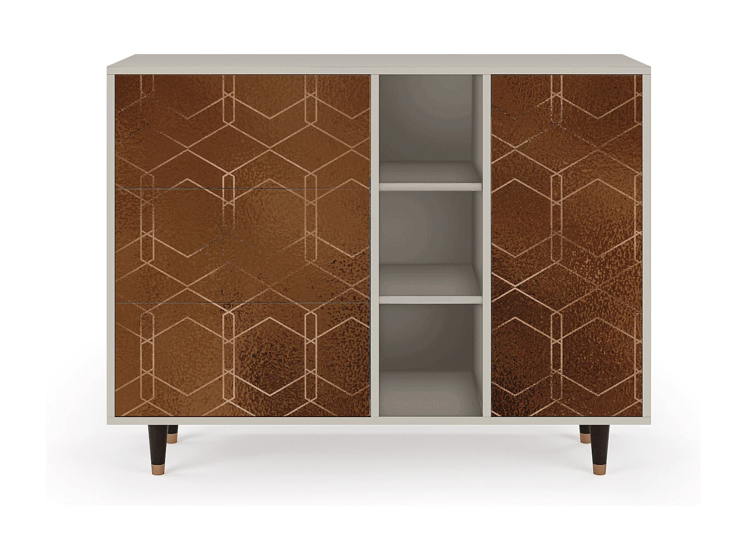 Credenza - 125x98x48 cm - BS2 - Chocolate Bar, Sabbia