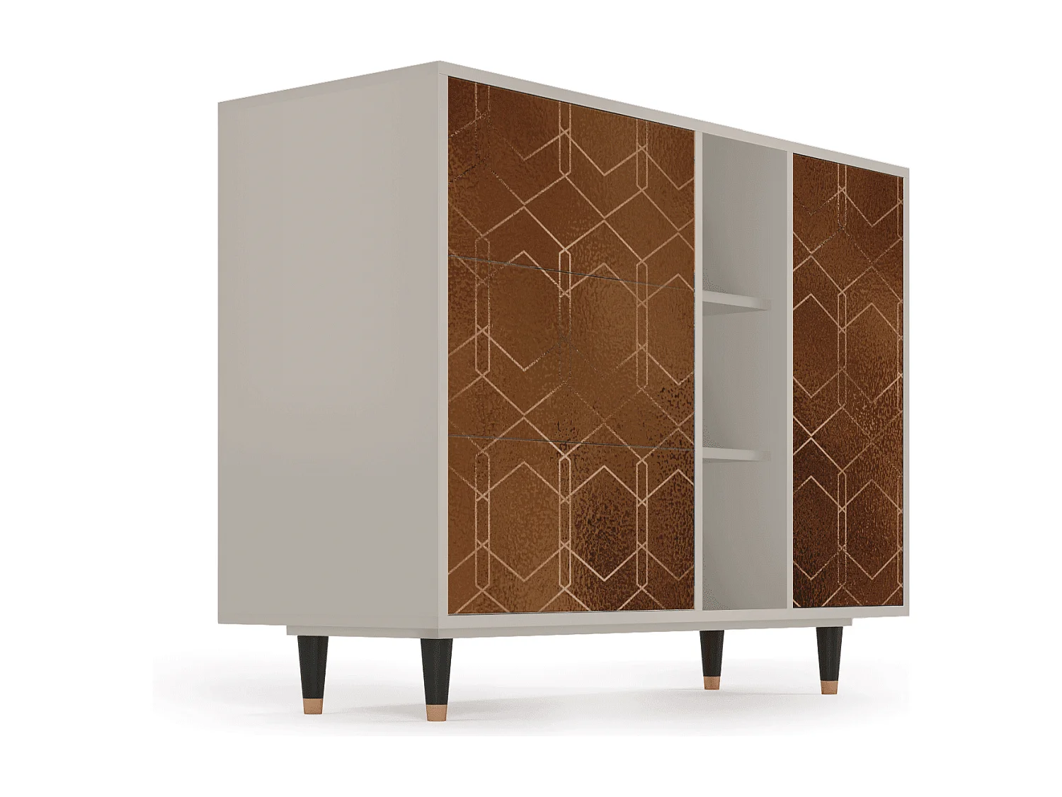 Credenza - 125x98x48 cm - BS2 - Chocolate Bar, Sabbia