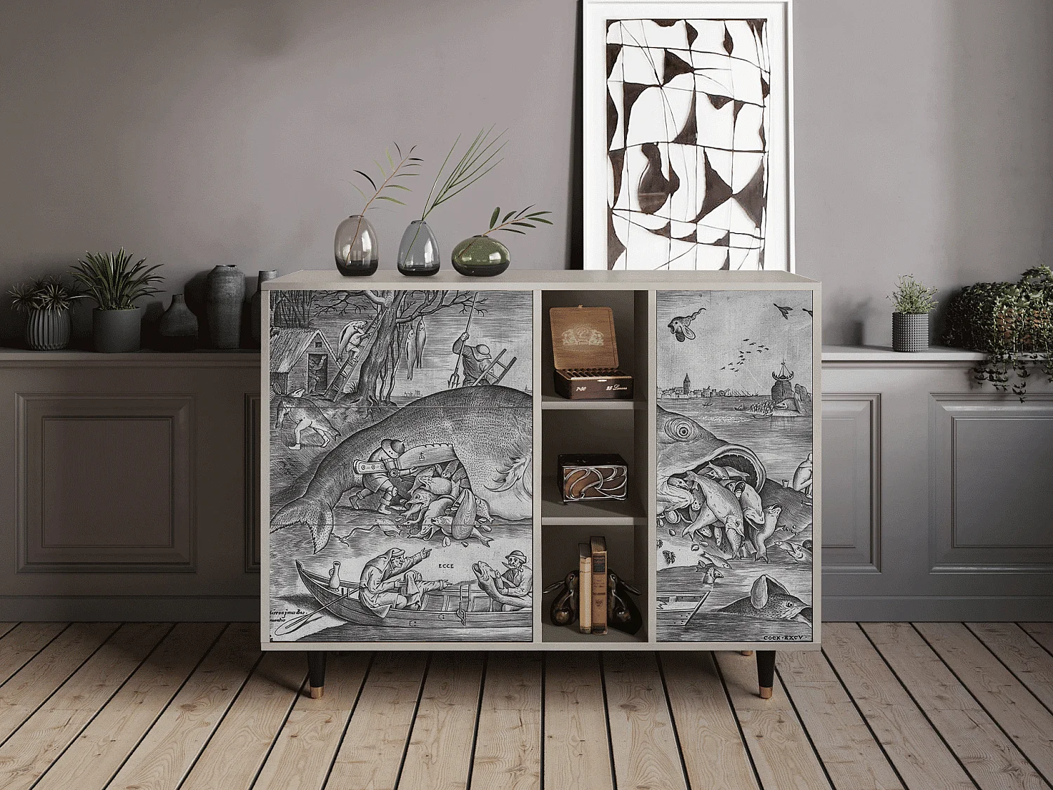 Aparador - 125x98x48 cm - BS2 - Big Fish Eat Little, Arena