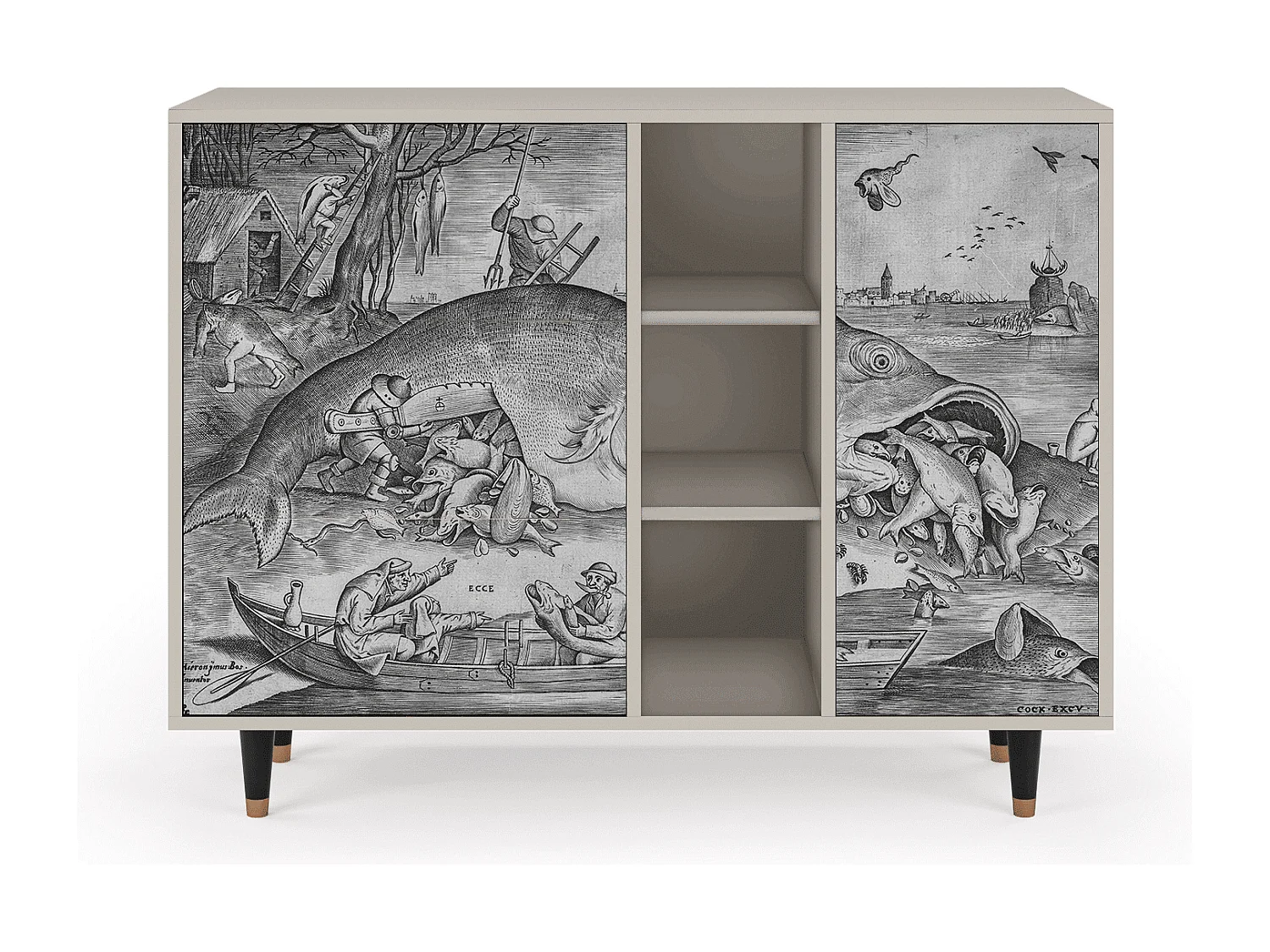 Aparador - 125x98x48 cm - BS2 - Big Fish Eat Little, Arena