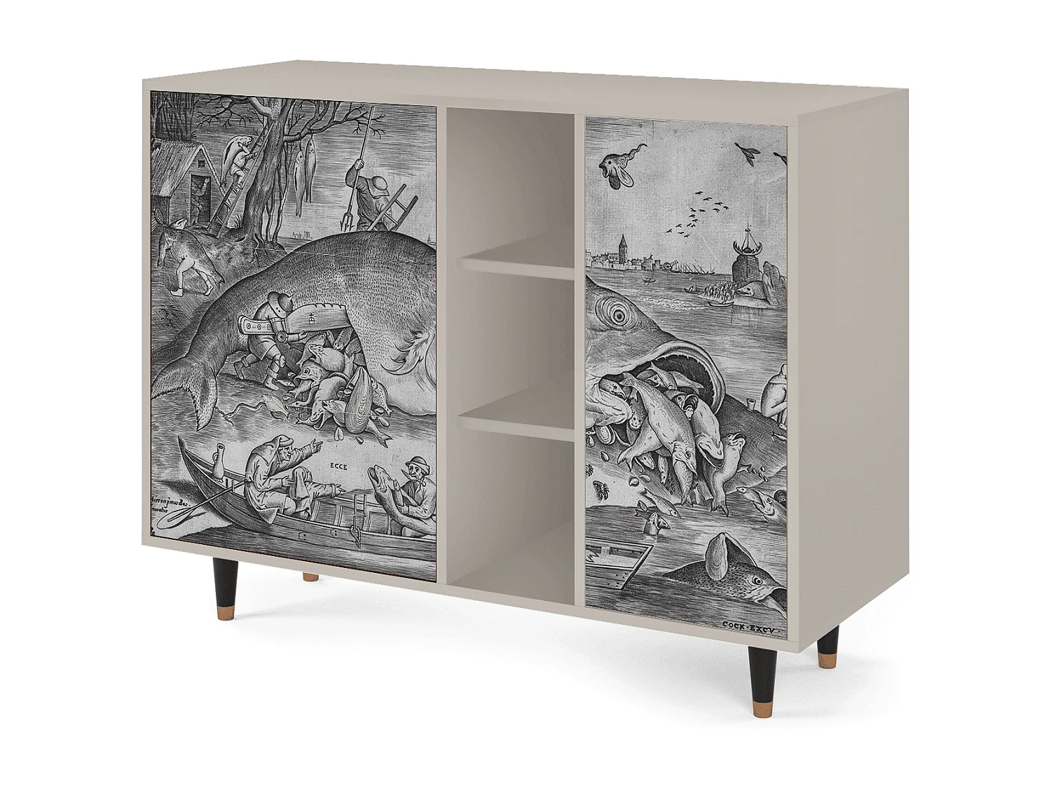 Aparador - 125x98x48 cm - BS2 - Big Fish Eat Little, Arena